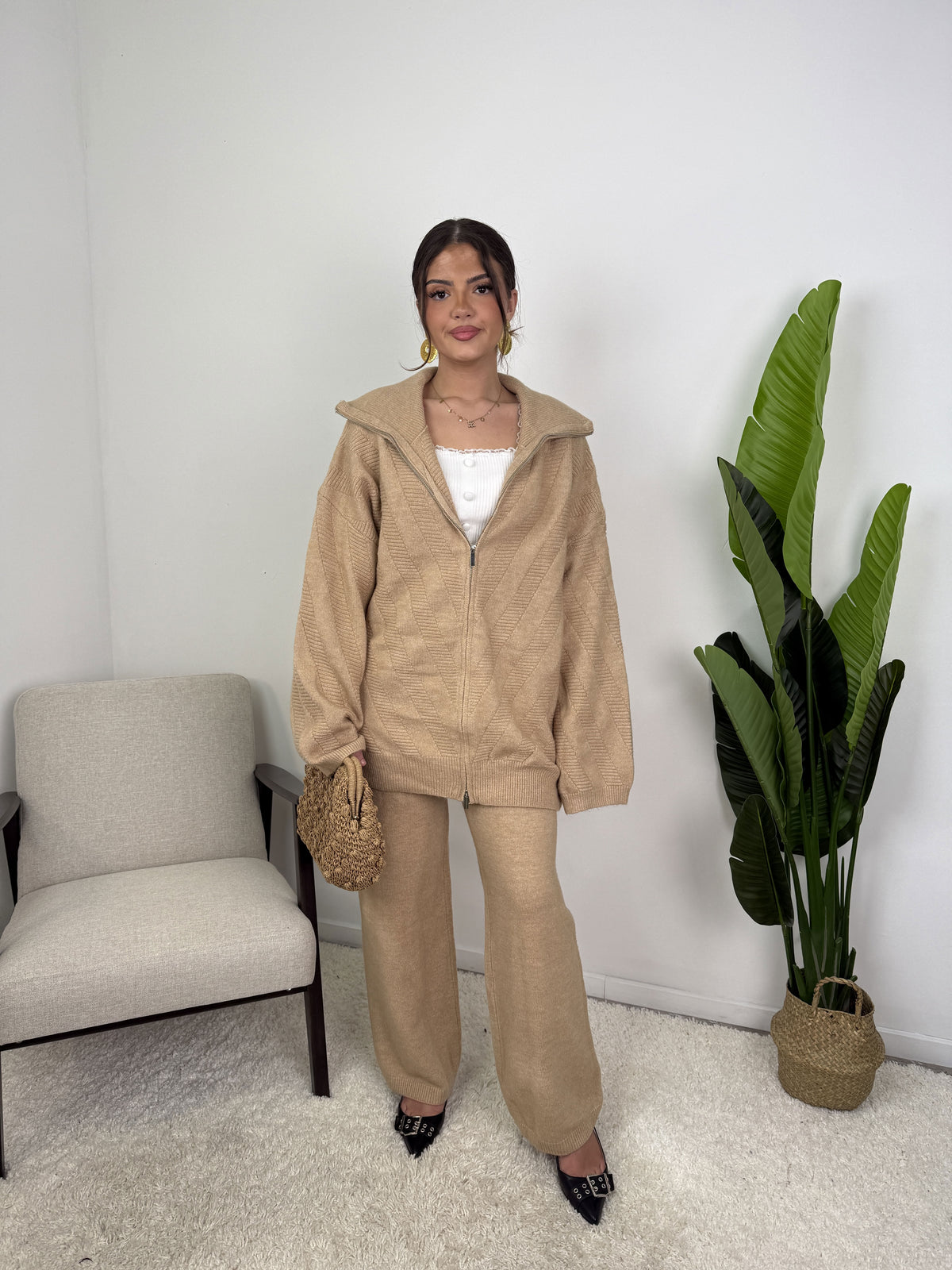 Ensemble Maëlys – Maille zippée
