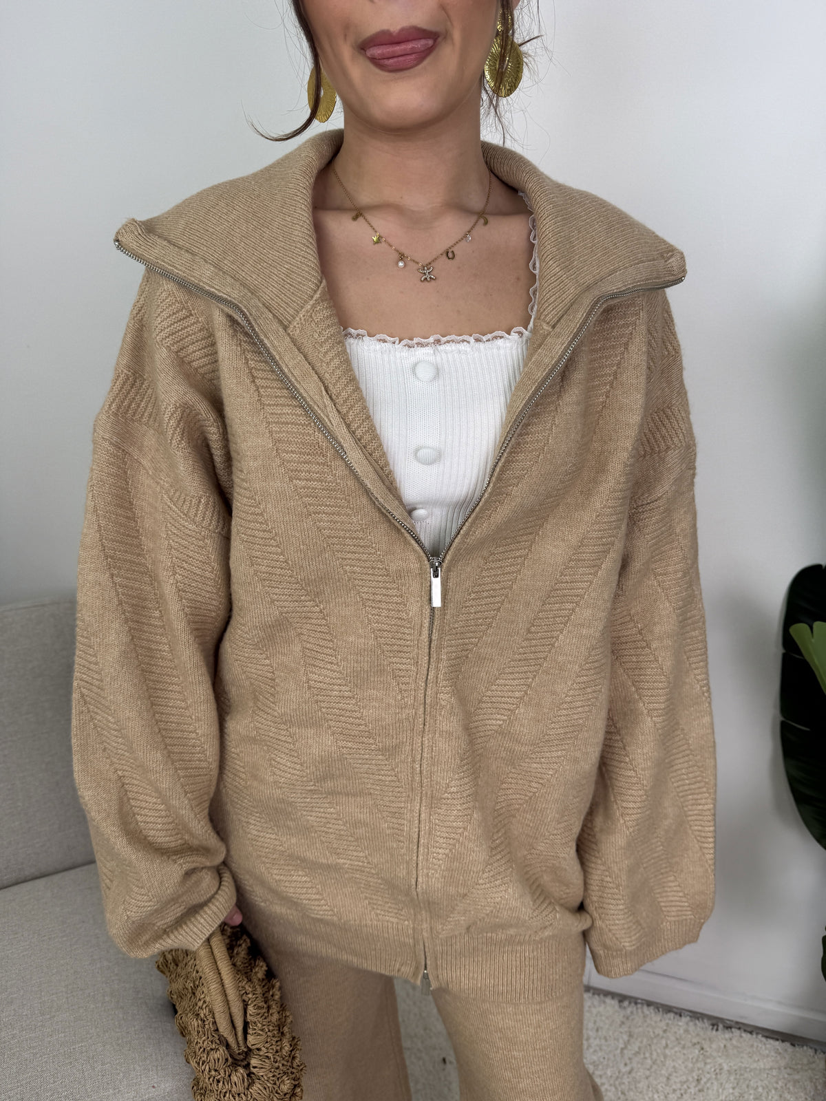 Ensemble Maëlys – Maille zippée