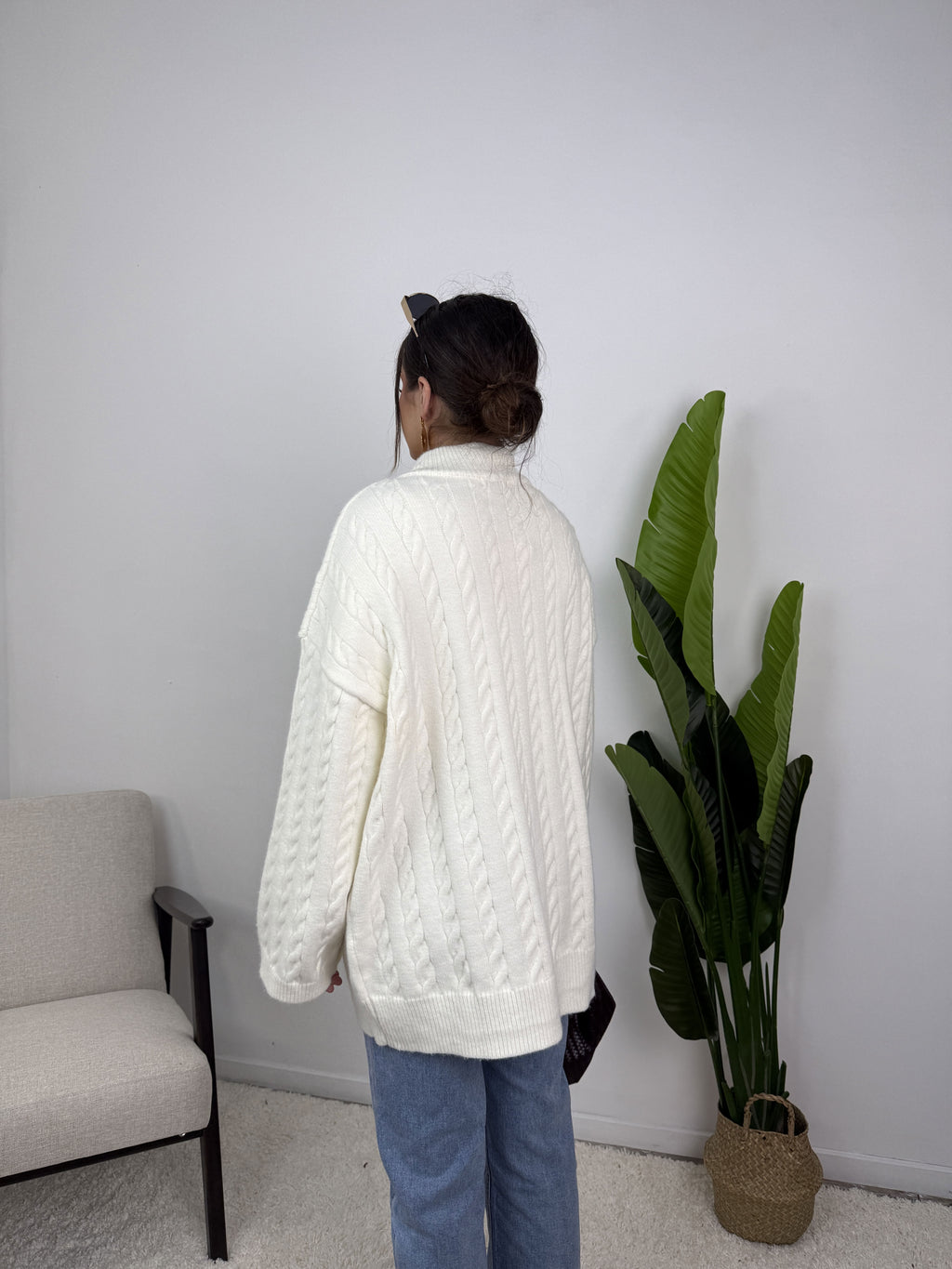 Gilet Lyra – Maille torsadée zippée