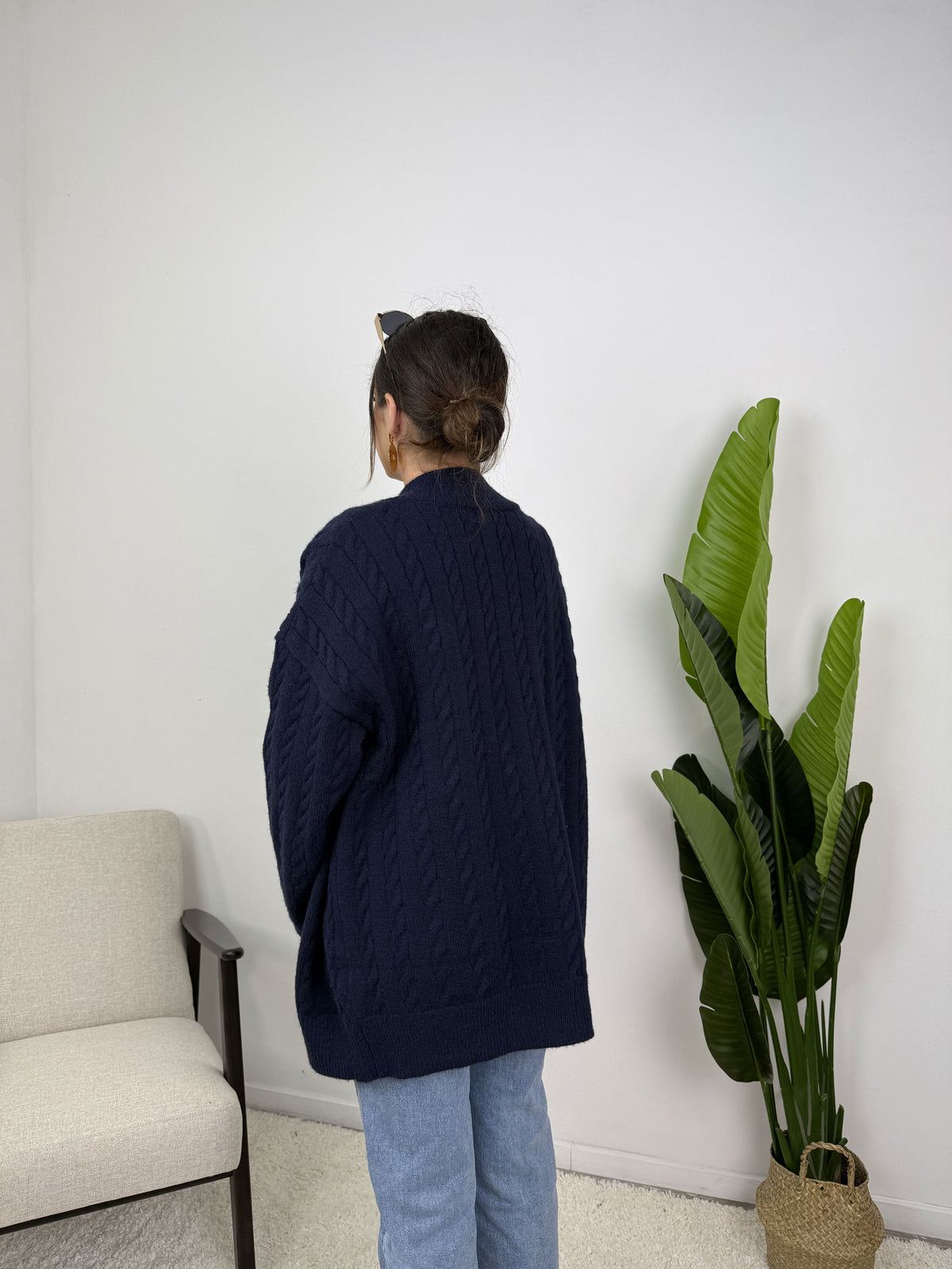 Gilet Lyra – Maille torsadée zippée