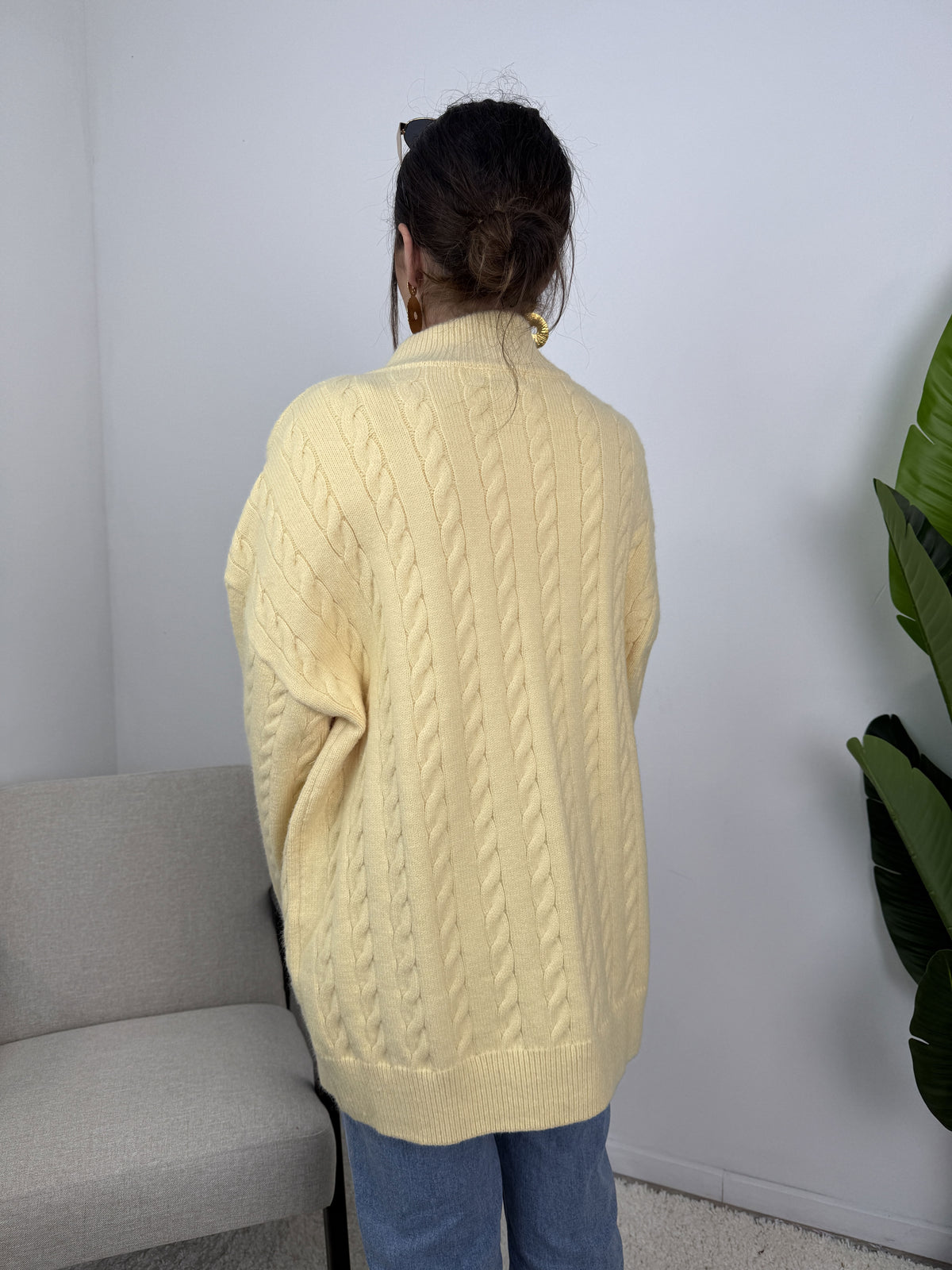 Gilet Lyra – Maille torsadée zippée