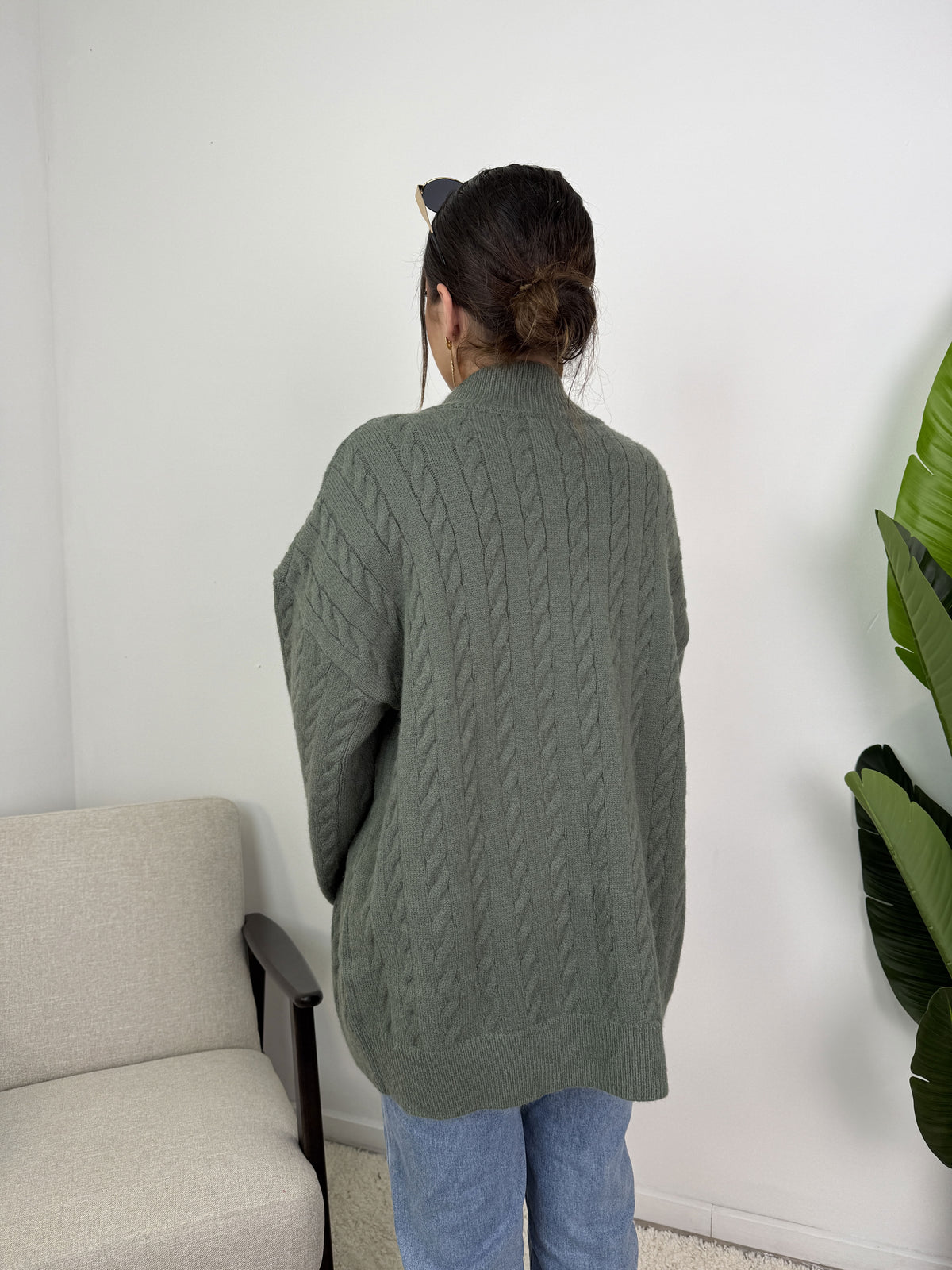 Gilet Lyra – Maille torsadée zippée