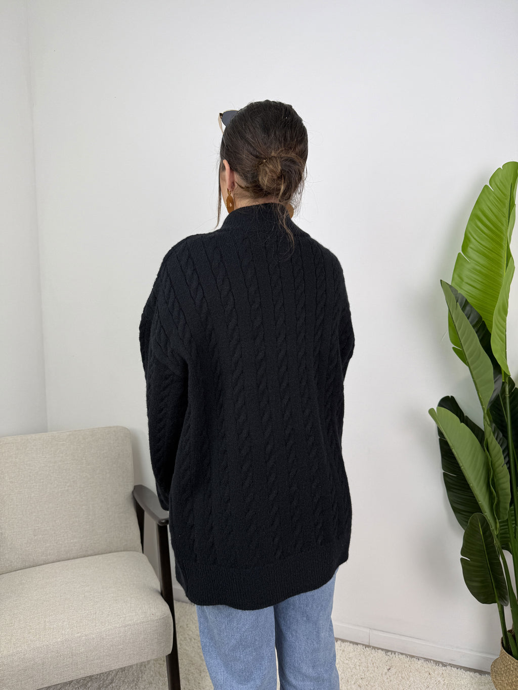 Gilet Lyra – Maille torsadée zippée