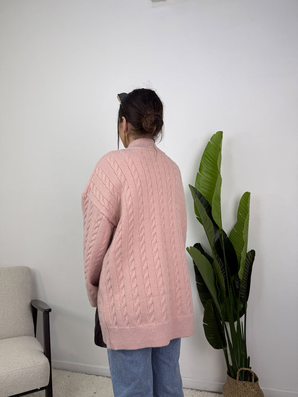 Gilet Lyra – Maille torsadée zippée