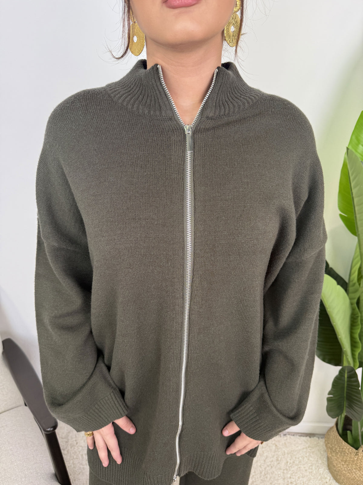 Ensemble gilet zippé Lamya