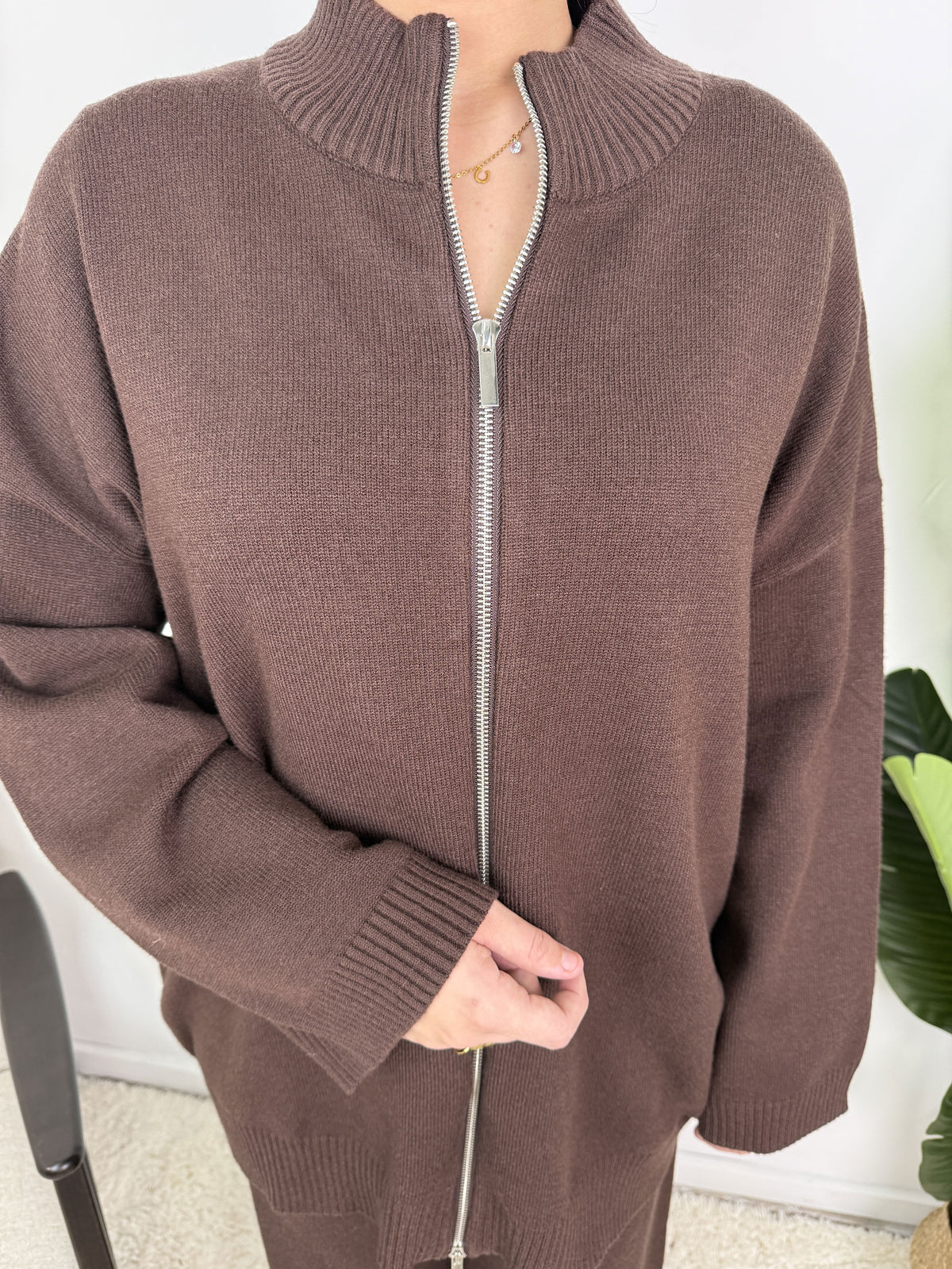 Ensemble gilet zippé Lamya