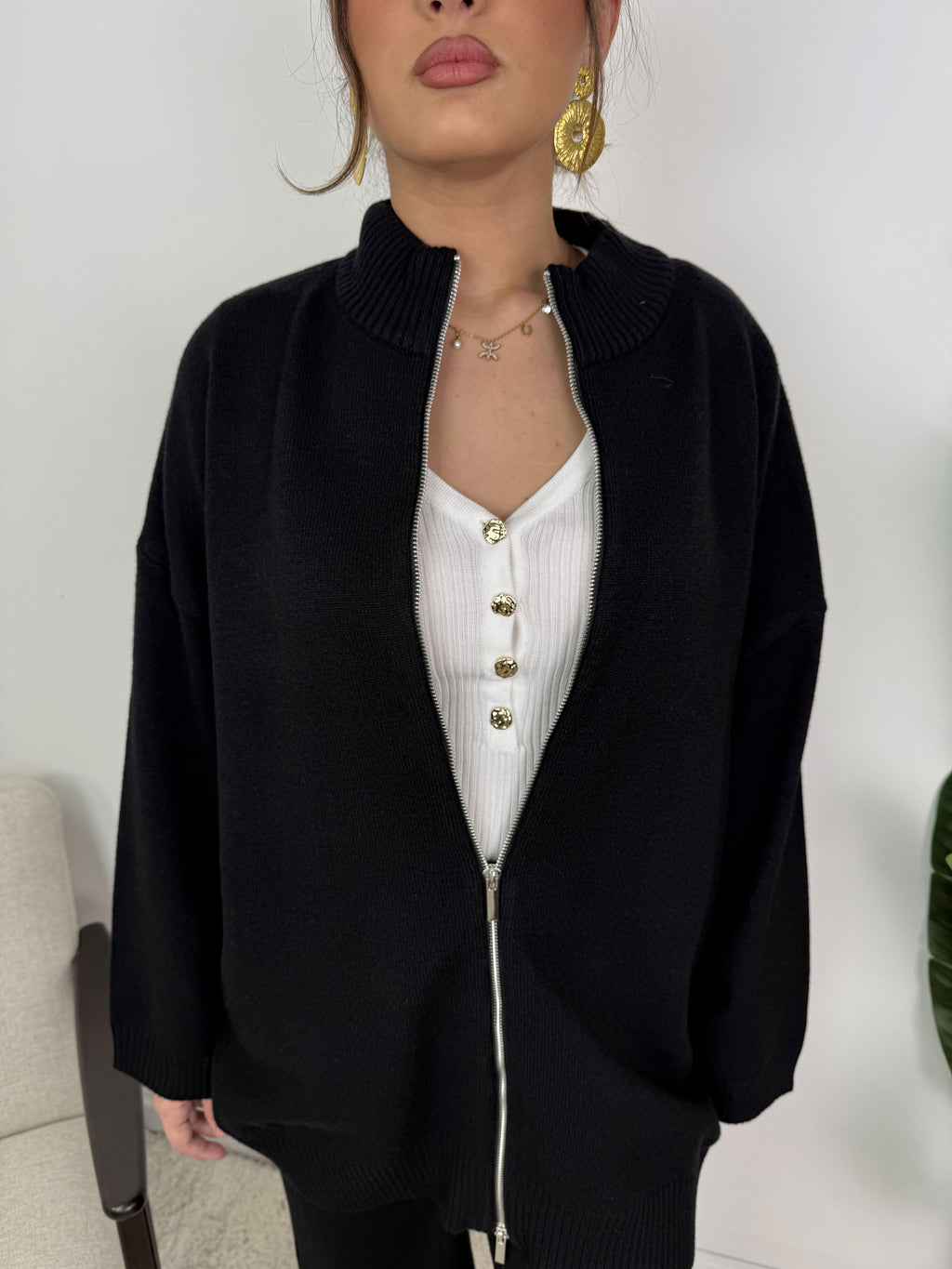 Ensemble gilet zippé Lamya