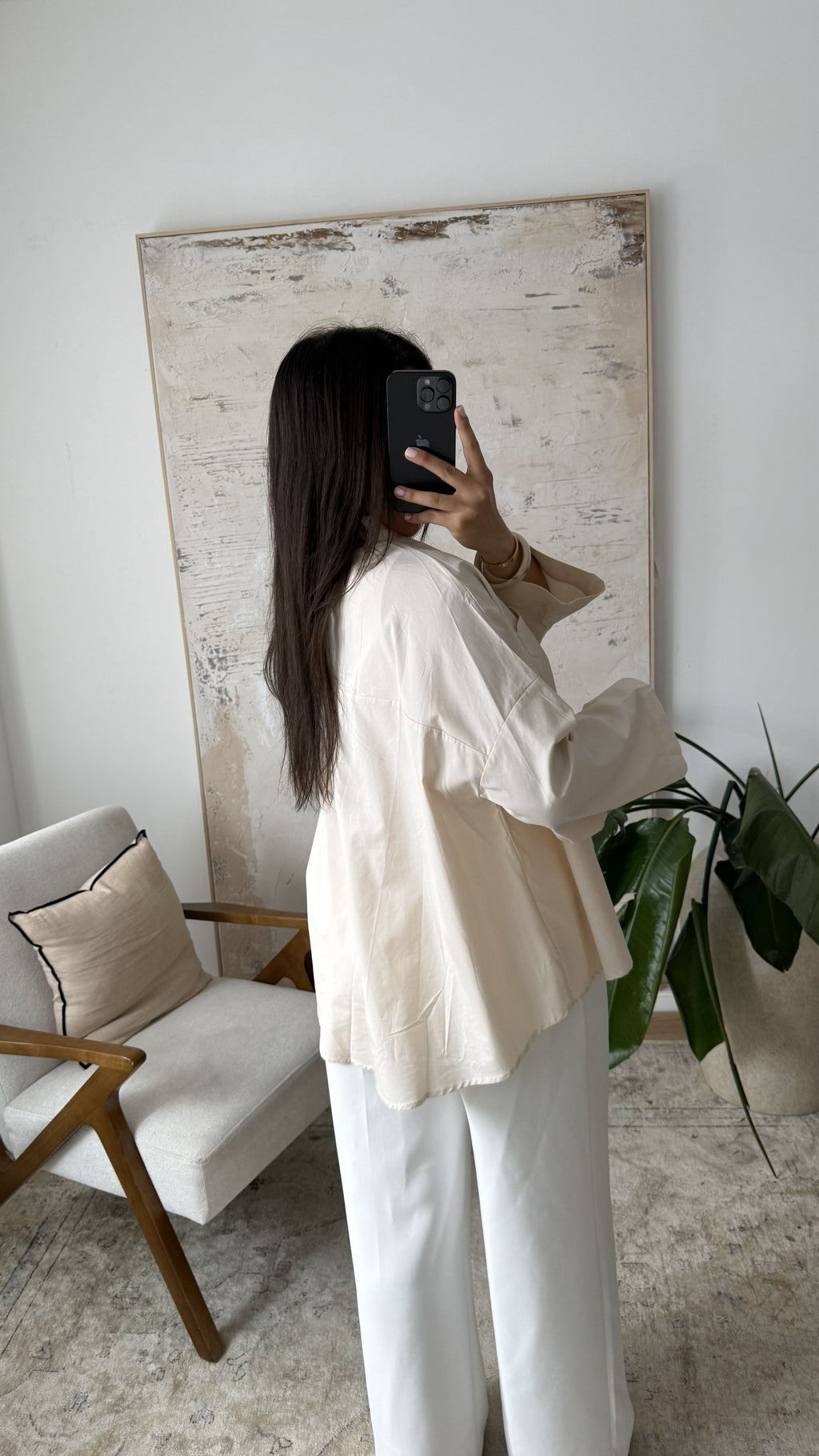 Yamina - Chemise oversize en popeline