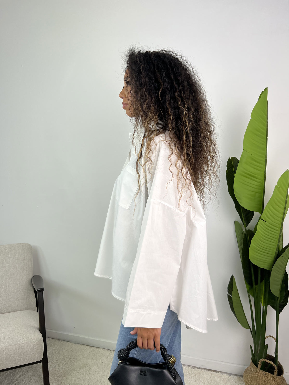 Yamina - Chemise oversize en popeline