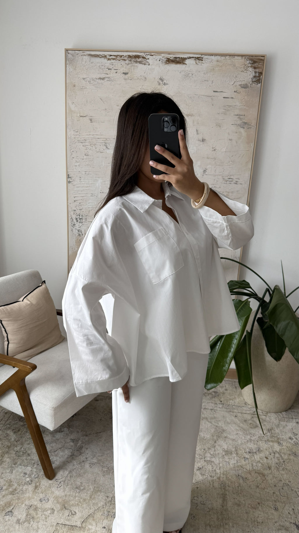 Yamina - Chemise oversize en popeline