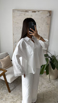 Yamina - Chemise oversize en popeline
