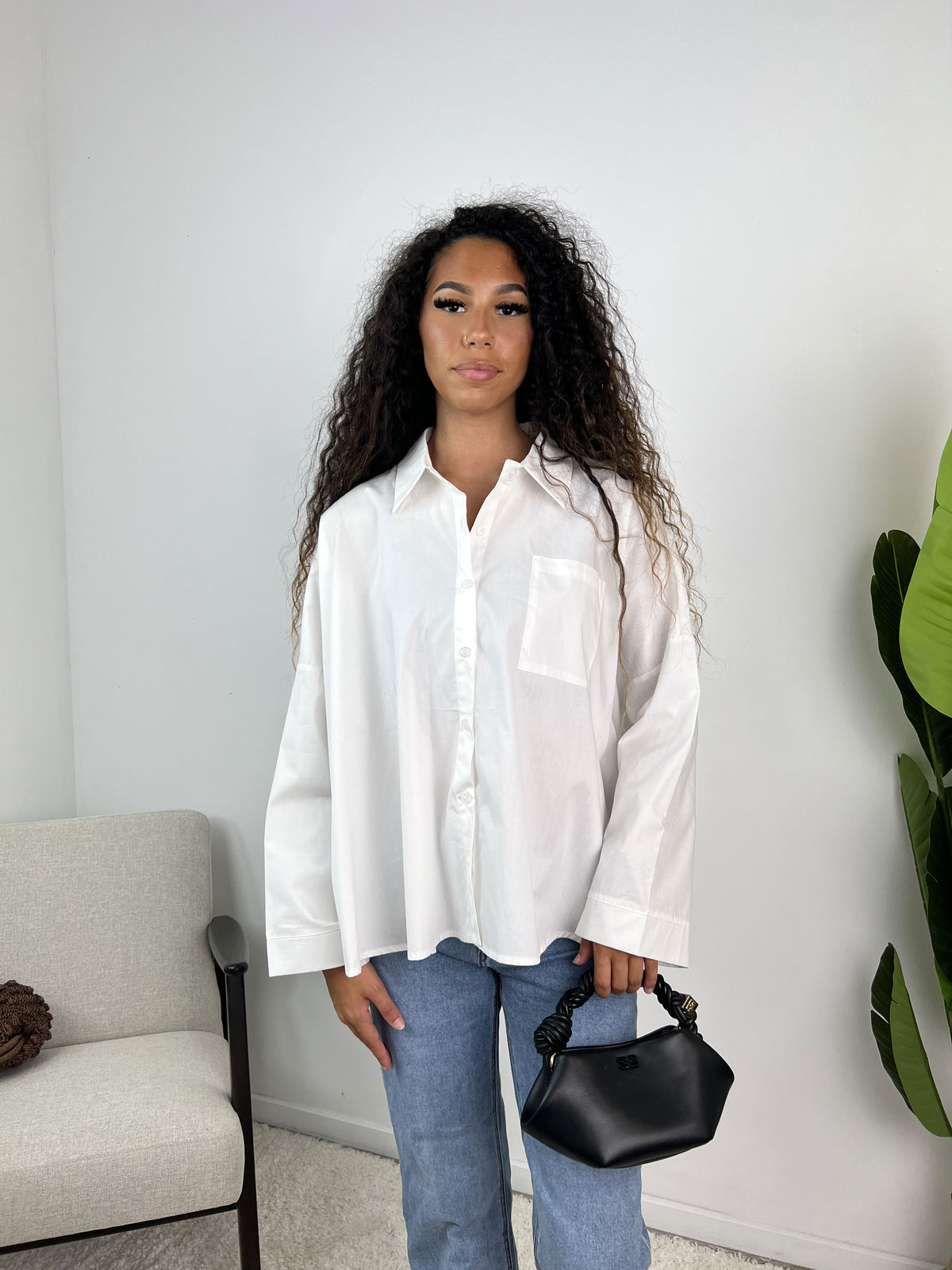 Yamina - Chemise oversize en popeline