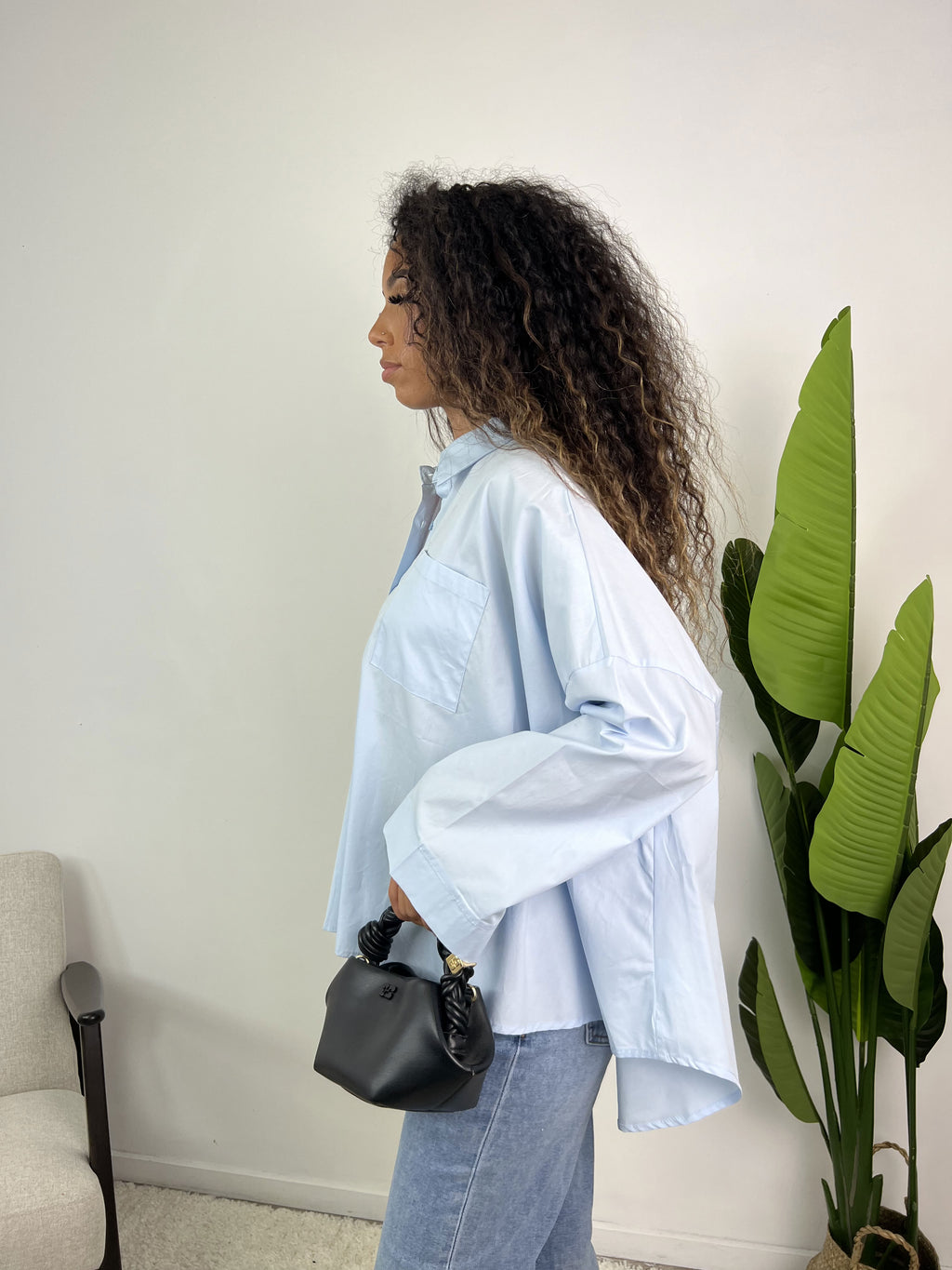 Yamina - Chemise oversize en popeline