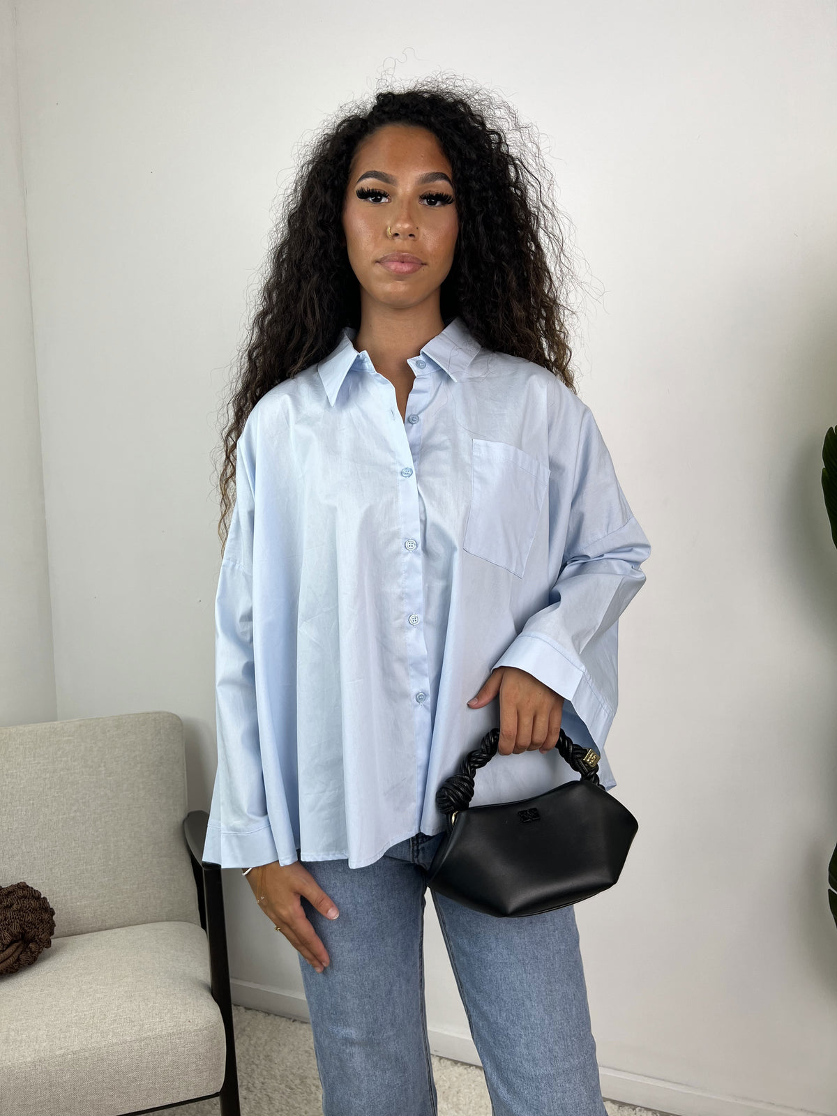 Yamina - Chemise oversize en popeline