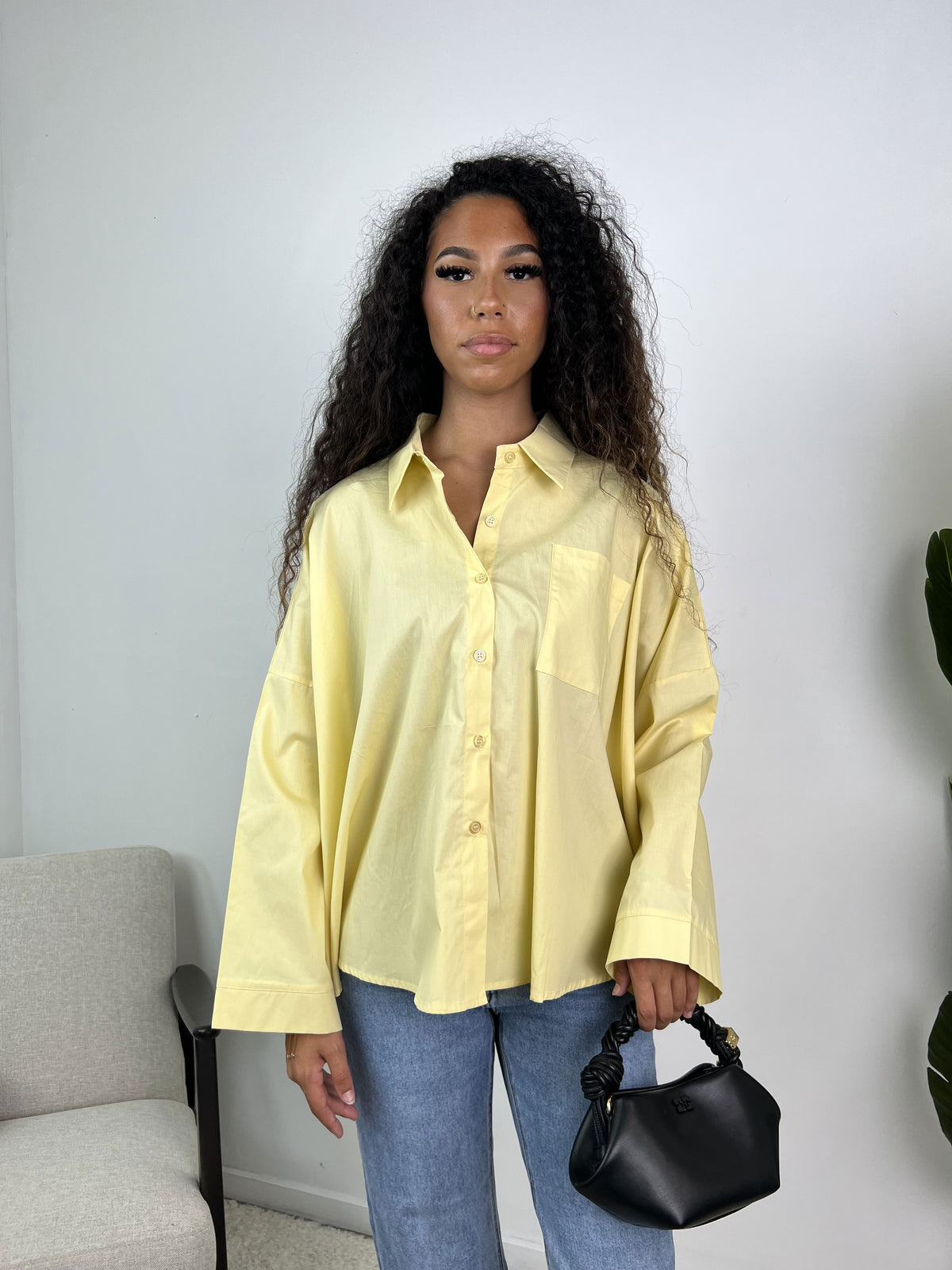 Yamina - Chemise oversize en popeline