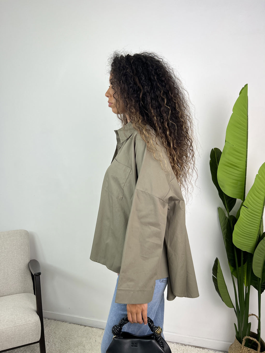 Yamina - Chemise oversize en popeline