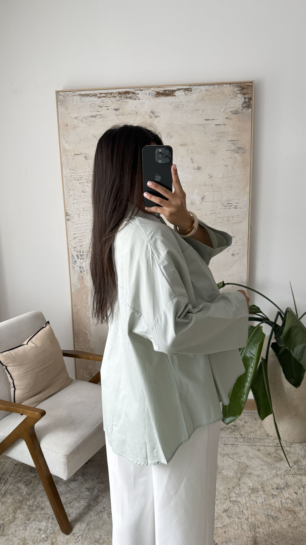Yamina - Chemise oversize en popeline