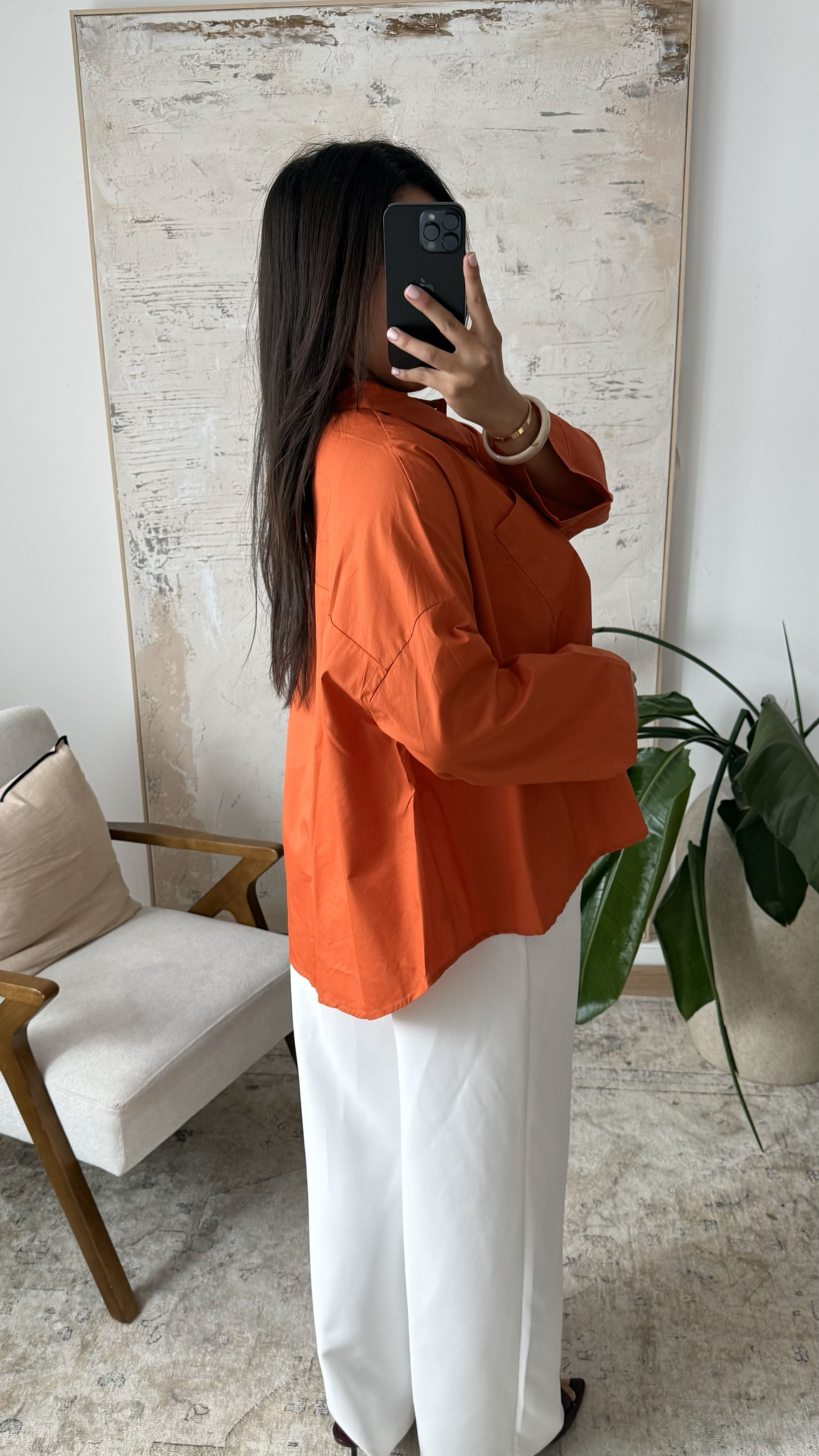 Yamina - Chemise oversize en popeline