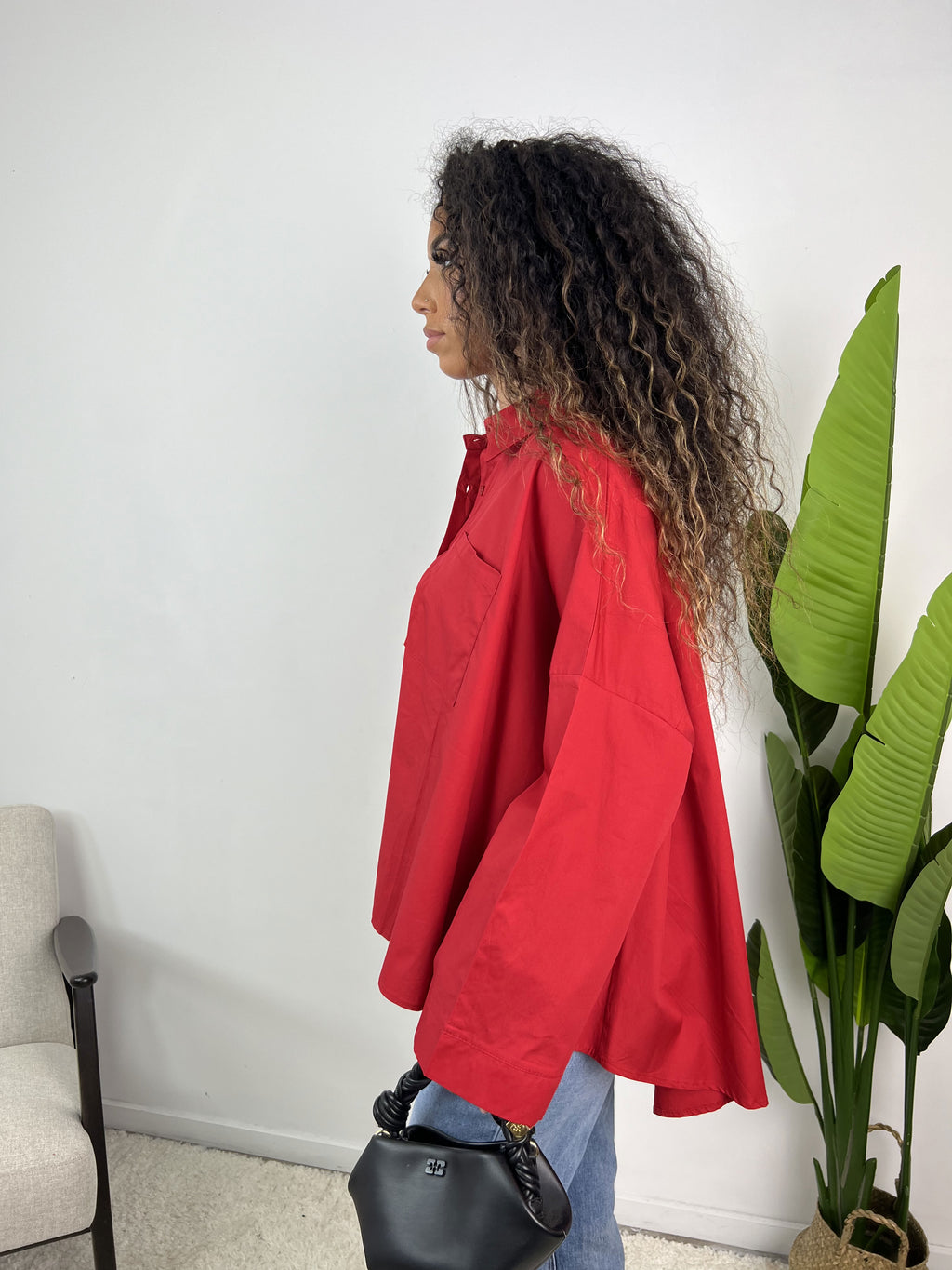 Yamina - Chemise oversize en popeline