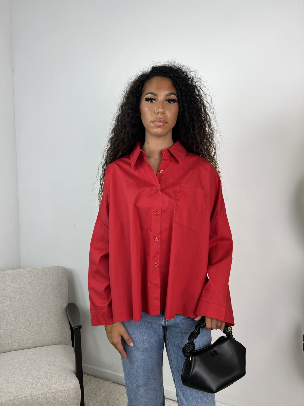 Yamina - Chemise oversize en popeline