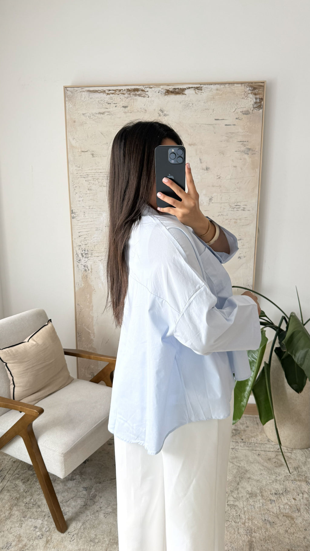 Yamina - Chemise oversize en popeline