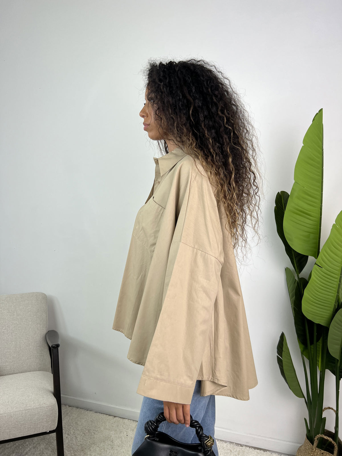 Yamina - Chemise oversize en popeline
