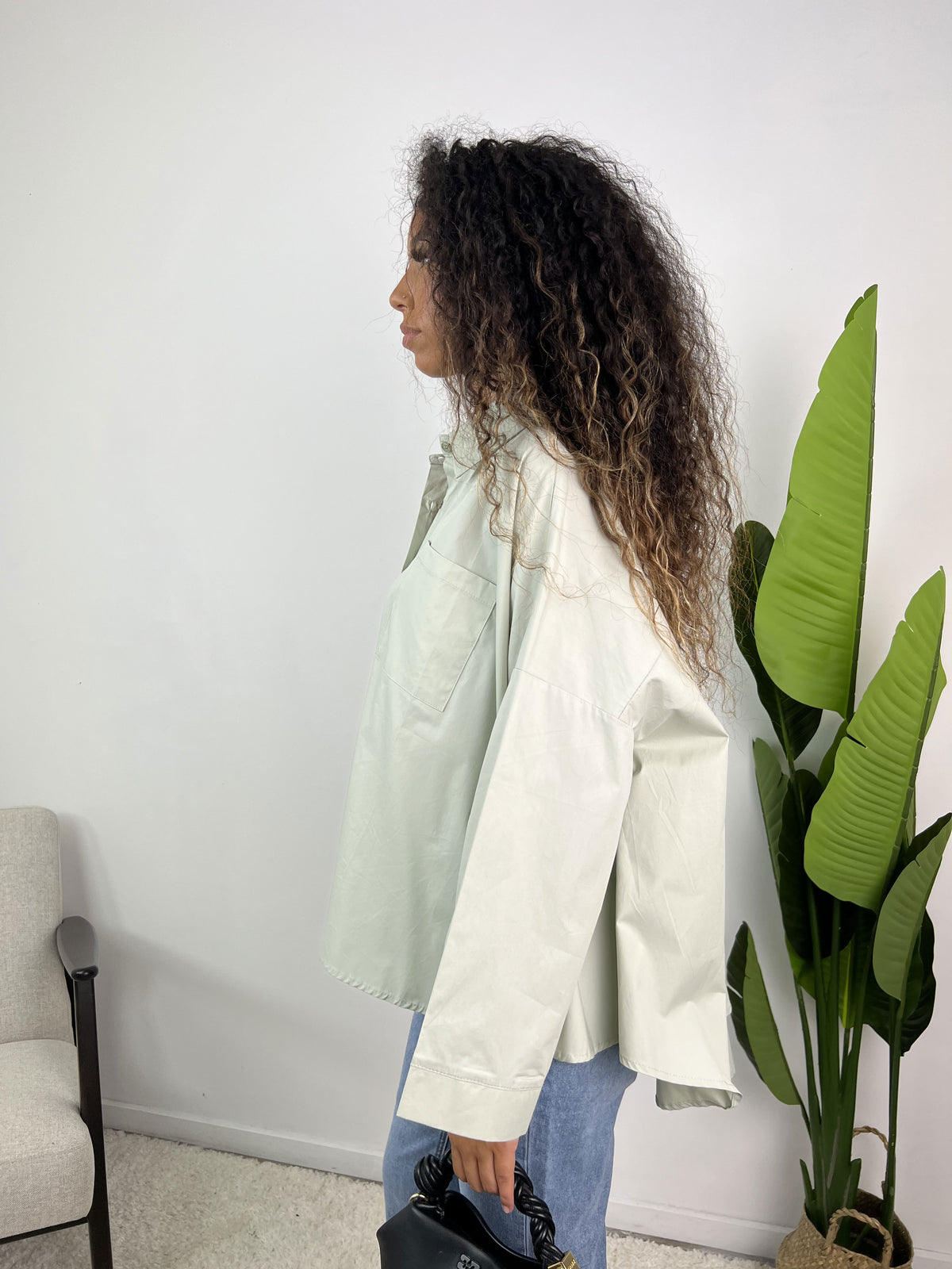 Yamina - Chemise oversize en popeline