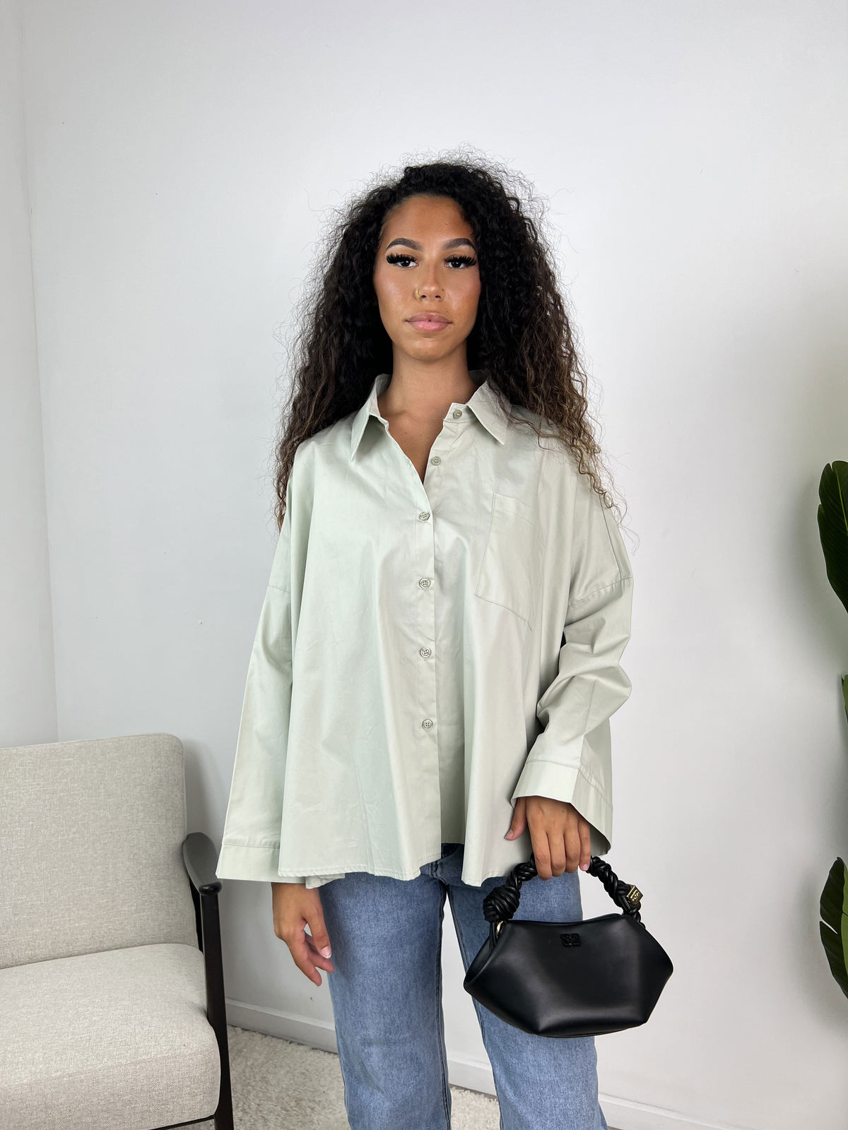 Yamina - Chemise oversize en popeline
