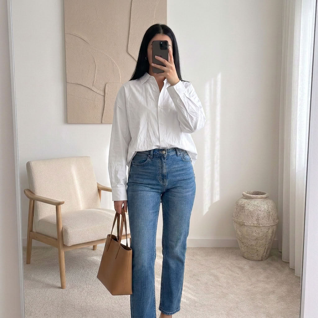 Chemise Élina – Popeline à nœuds dos