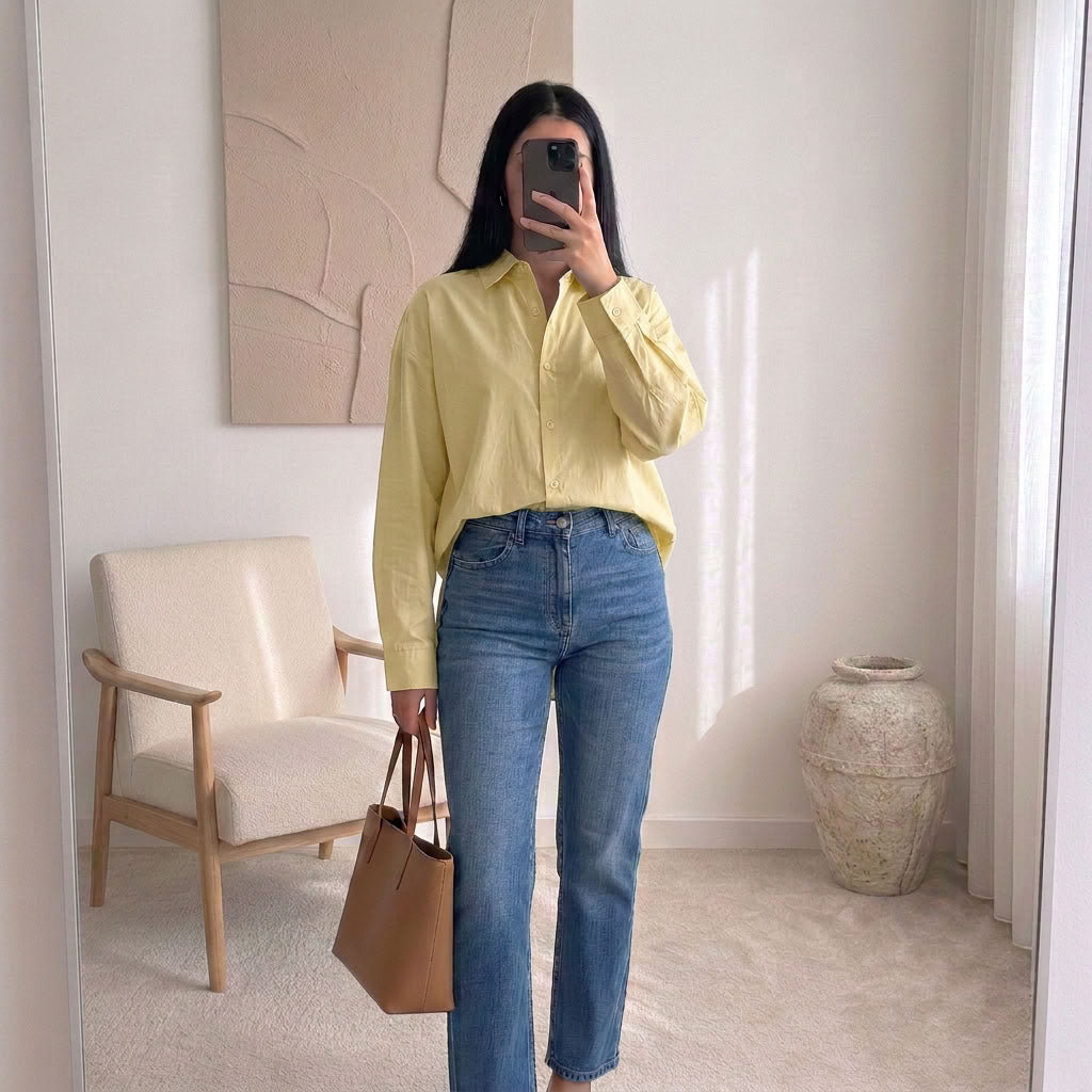 Chemise Élina – Popeline à nœuds dos