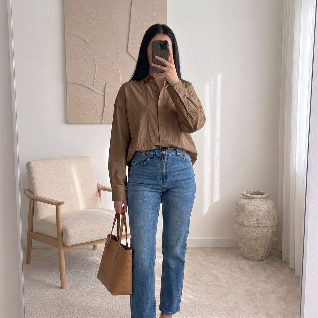 Chemise Élina – Popeline à nœuds dos