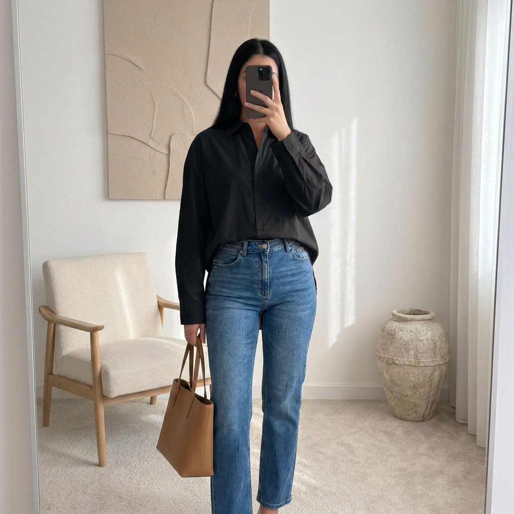 Chemise Élina – Popeline à nœuds dos