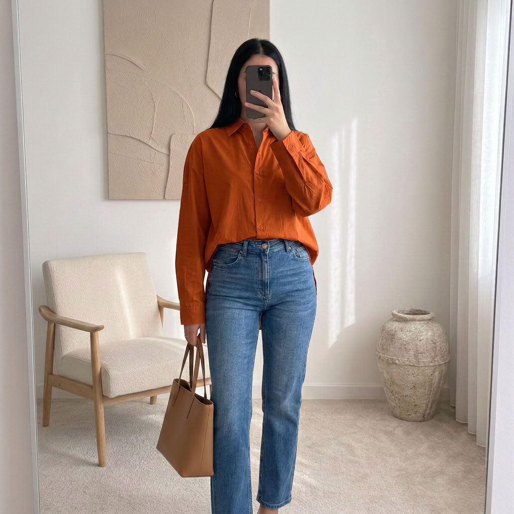 Chemise Élina – Popeline à nœuds dos