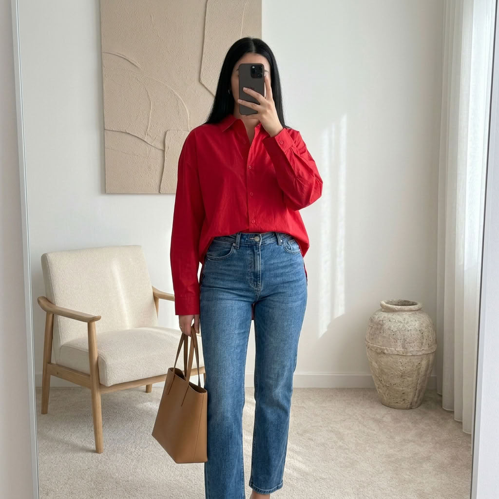 Chemise Élina – Popeline à nœuds dos