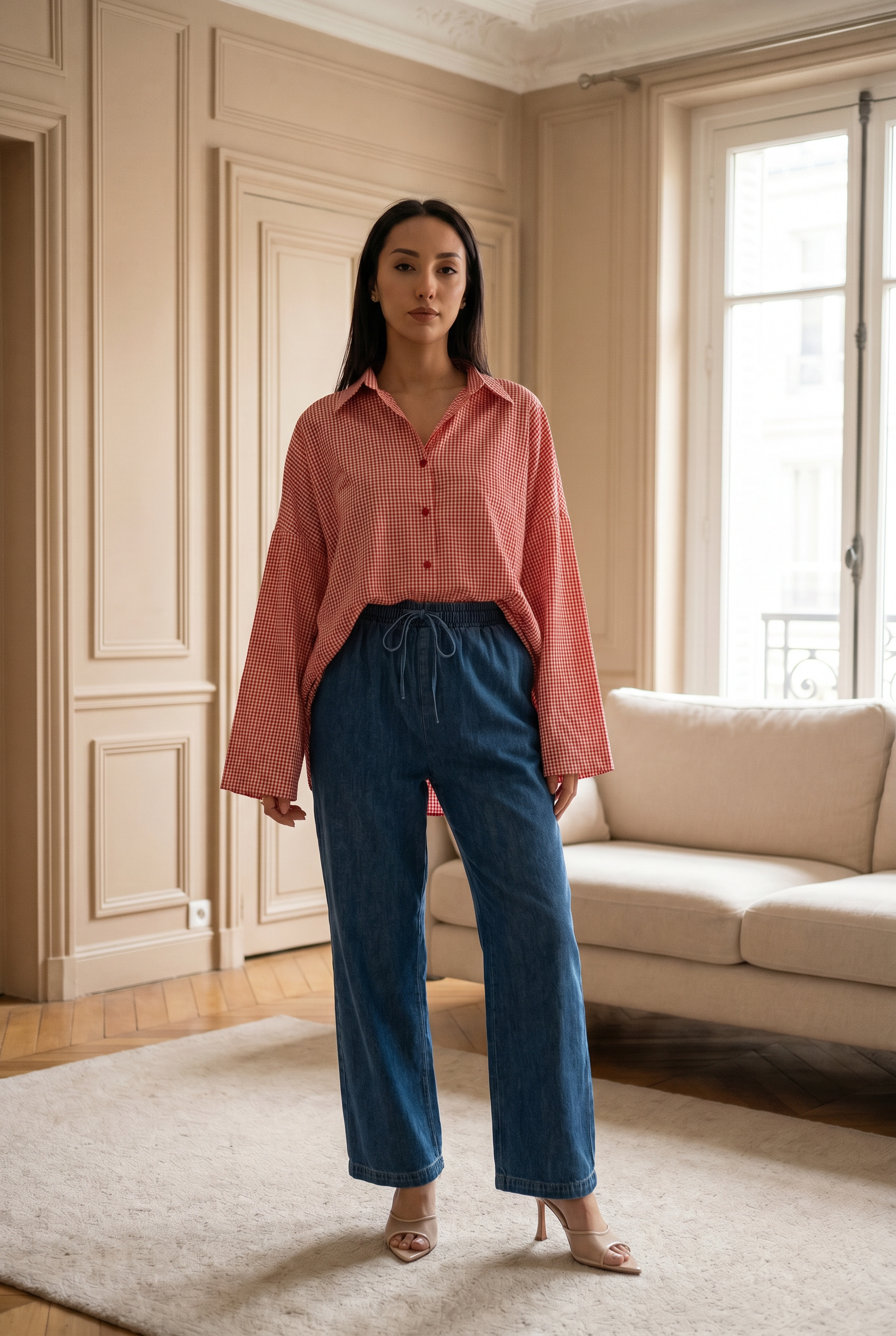 Chemise Vichy à carreaux Elise