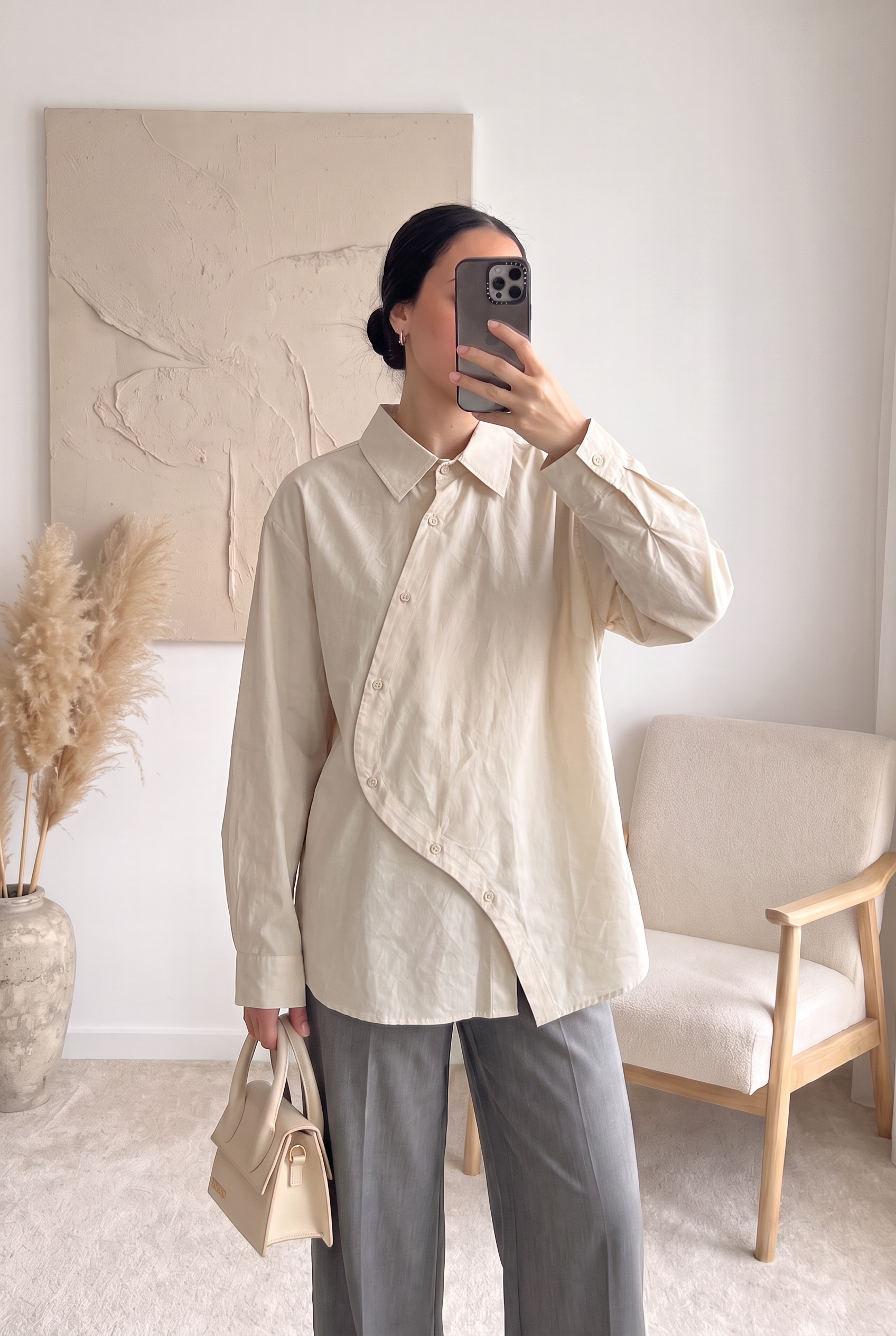 Chemise Élina – Popeline asymétrique
