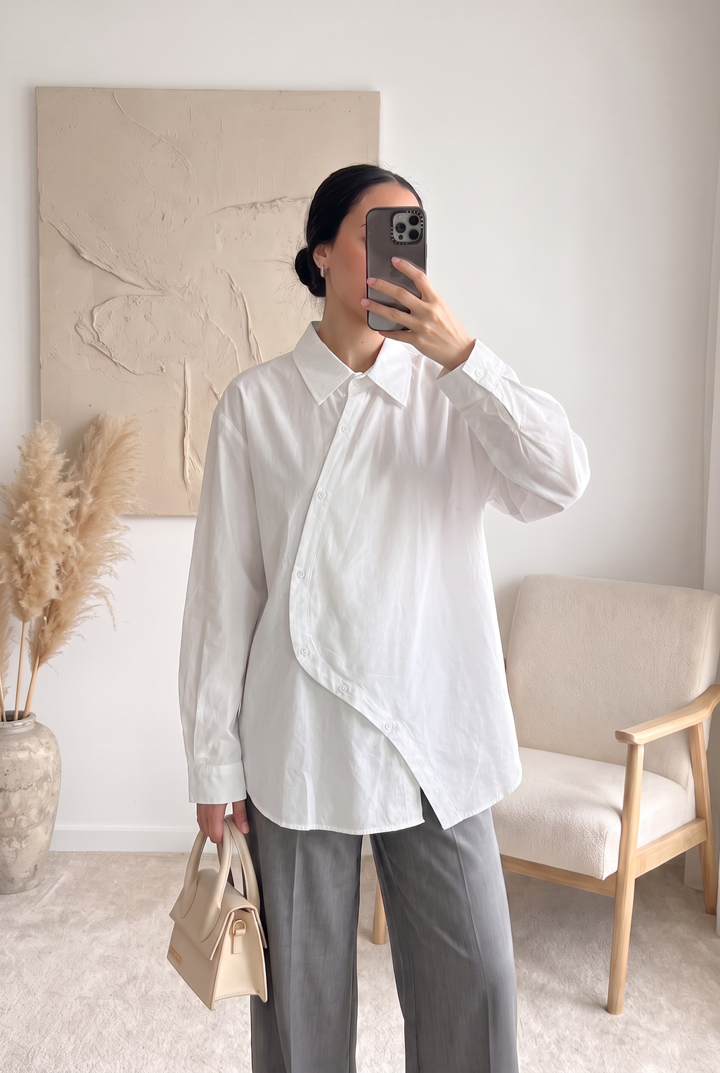 Chemise Élina – Popeline asymétrique