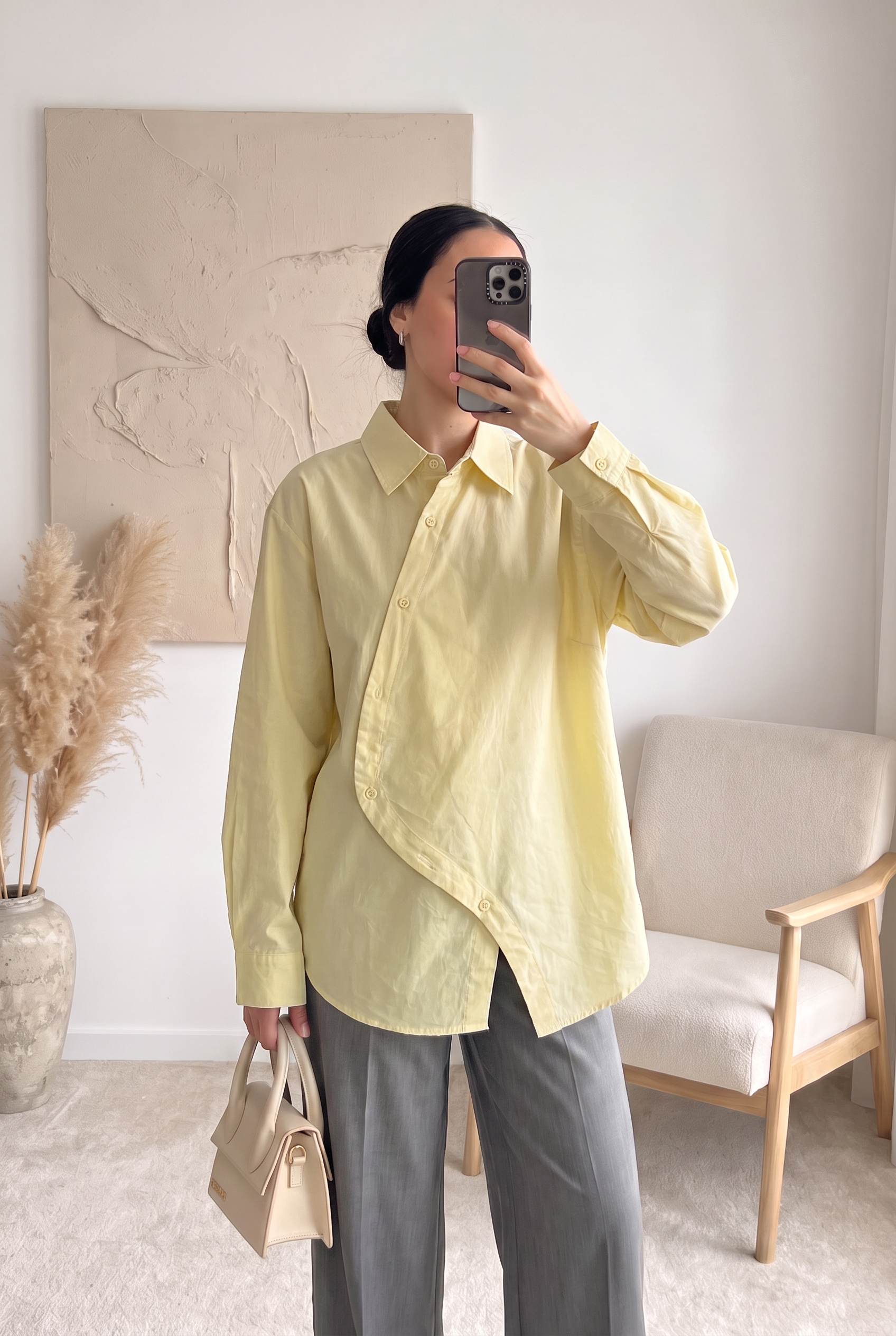 Chemise Élina – Popeline asymétrique