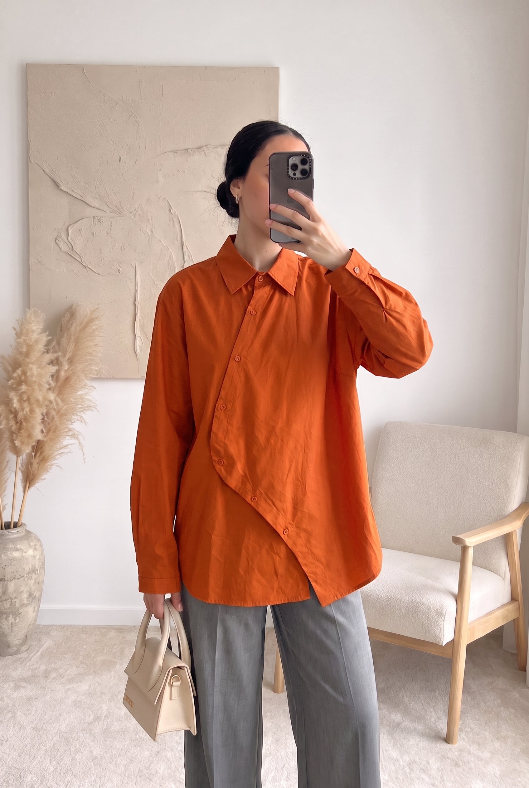 Chemise Élina – Popeline asymétrique