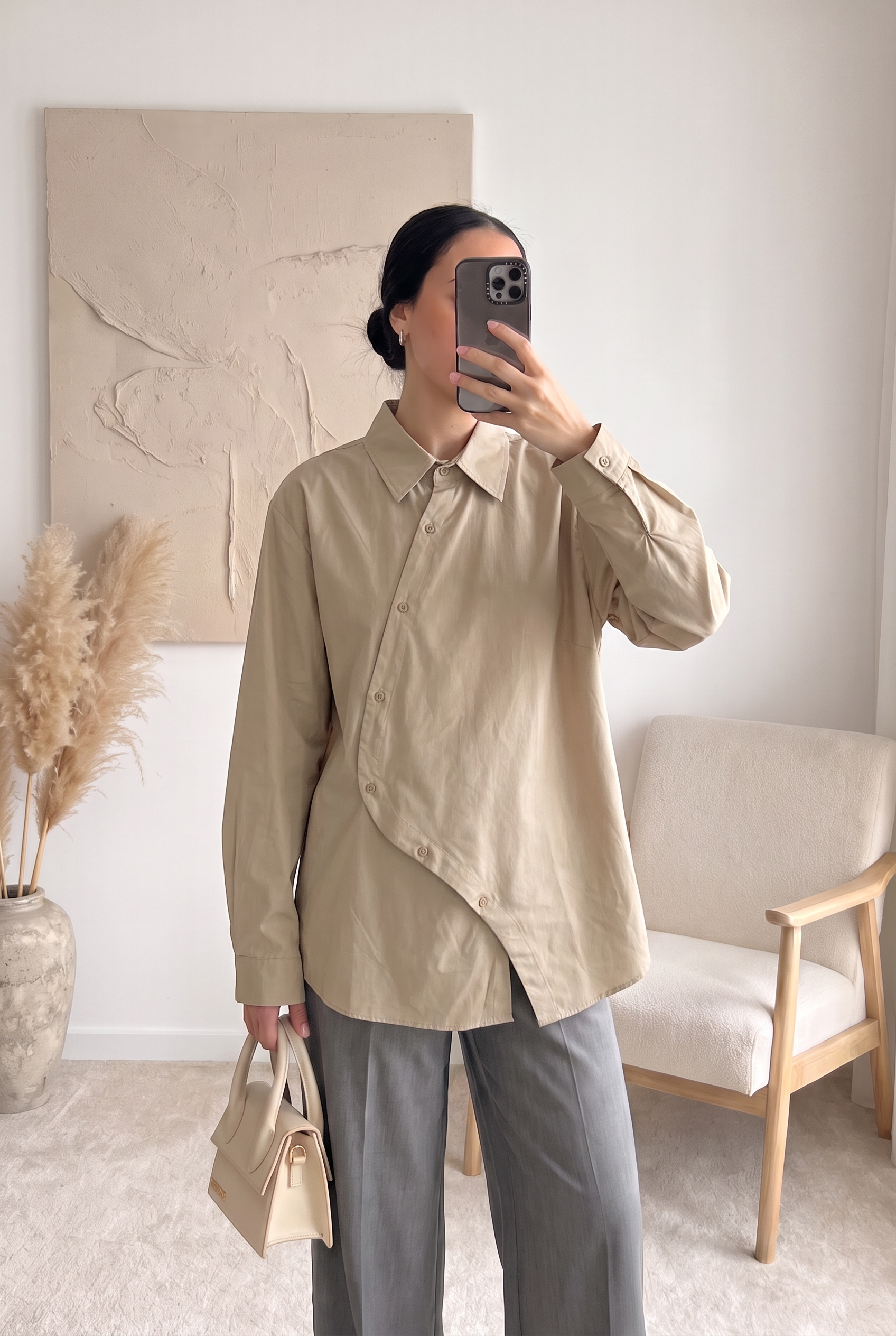 Chemise Élina – Popeline asymétrique