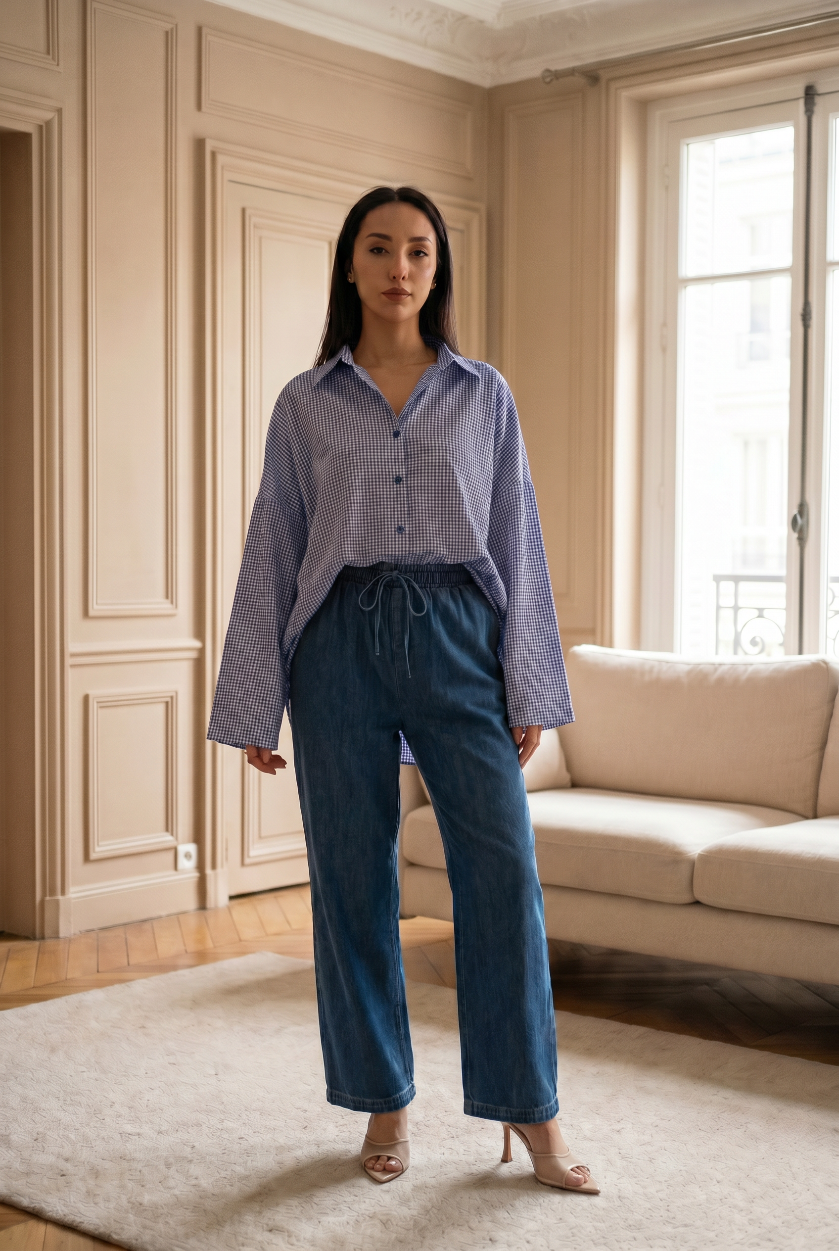 Chemise Vichy à carreaux Elise