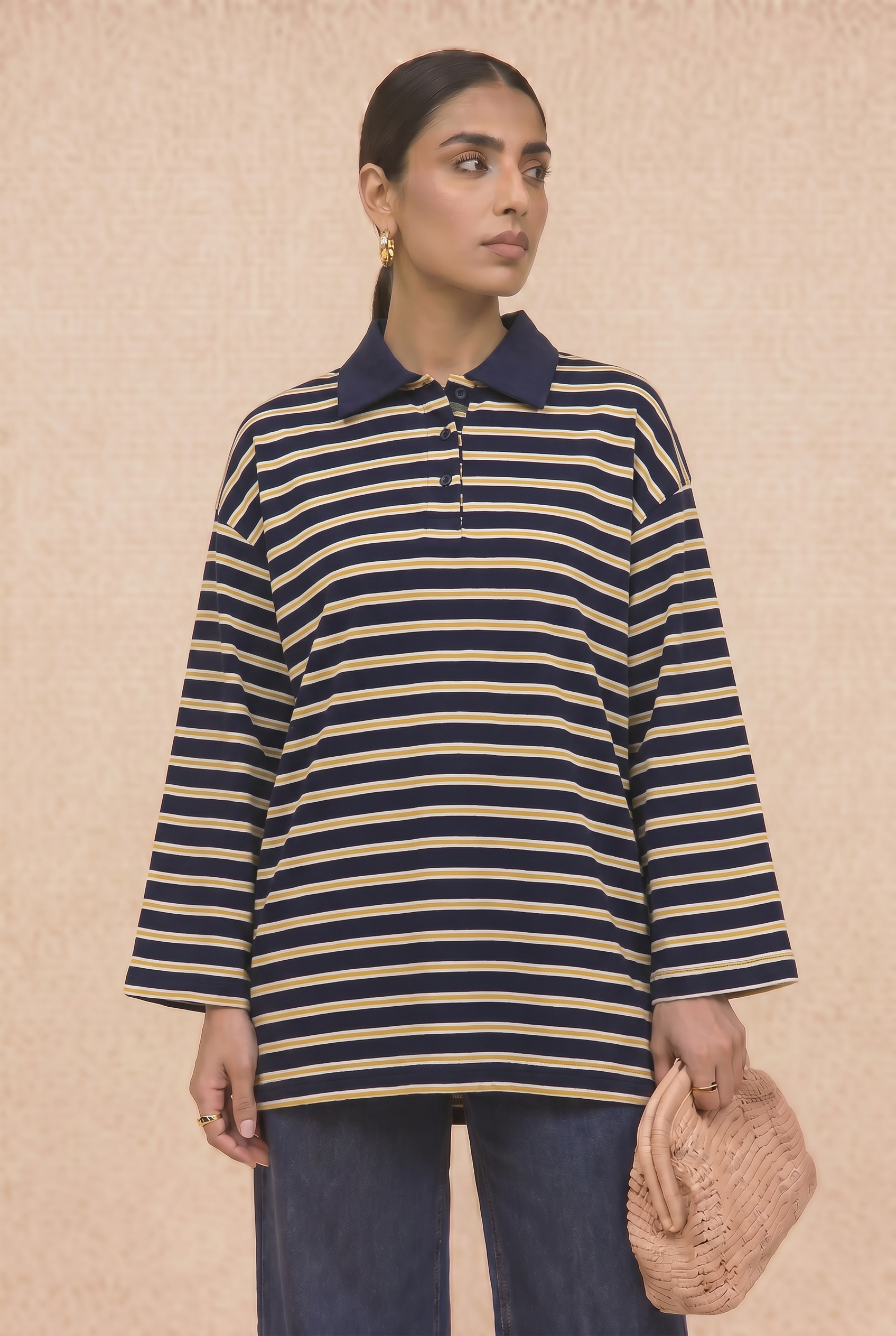 T-shirt manches longues rayé Céline