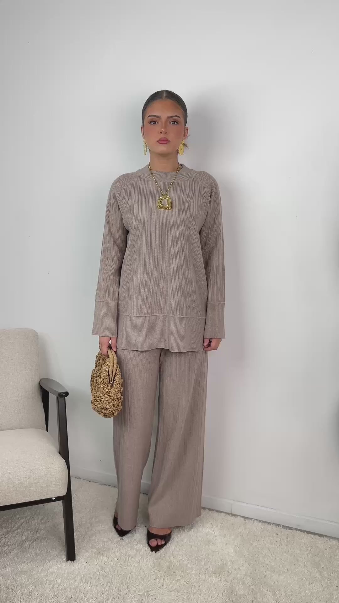 Ensemble Naïa – Maille côtelée