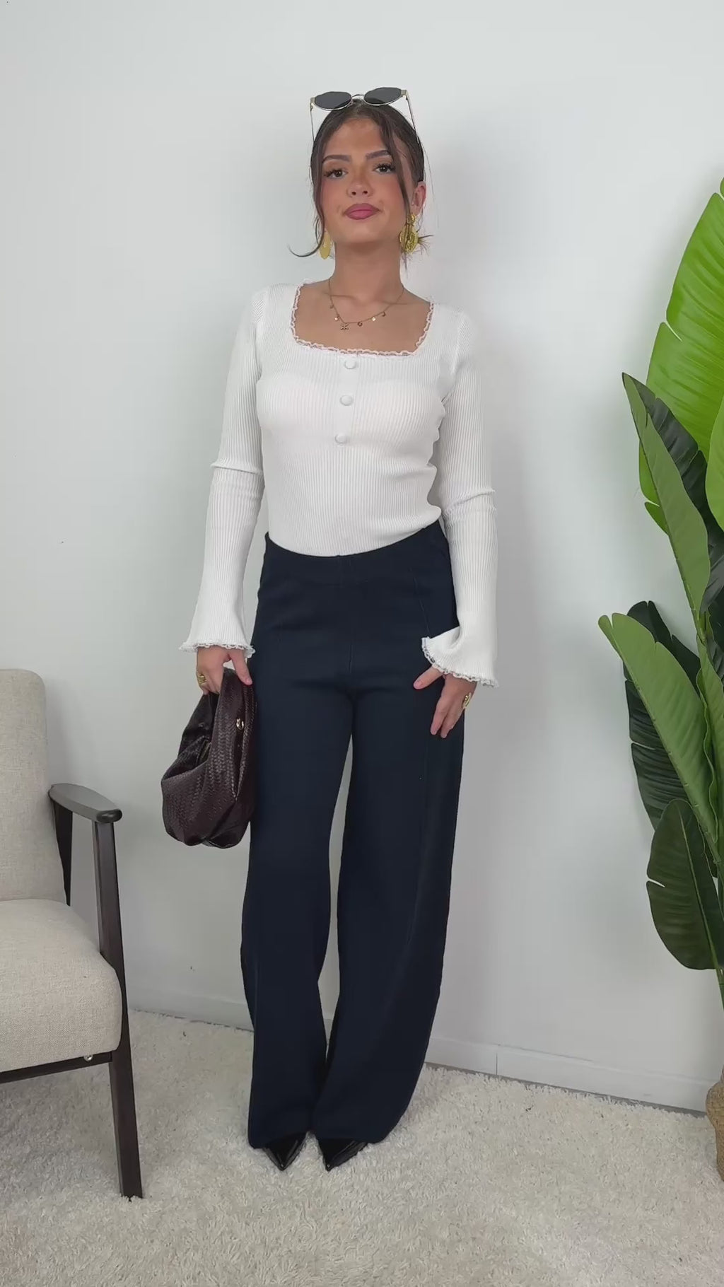 Pantalon maille Althéa