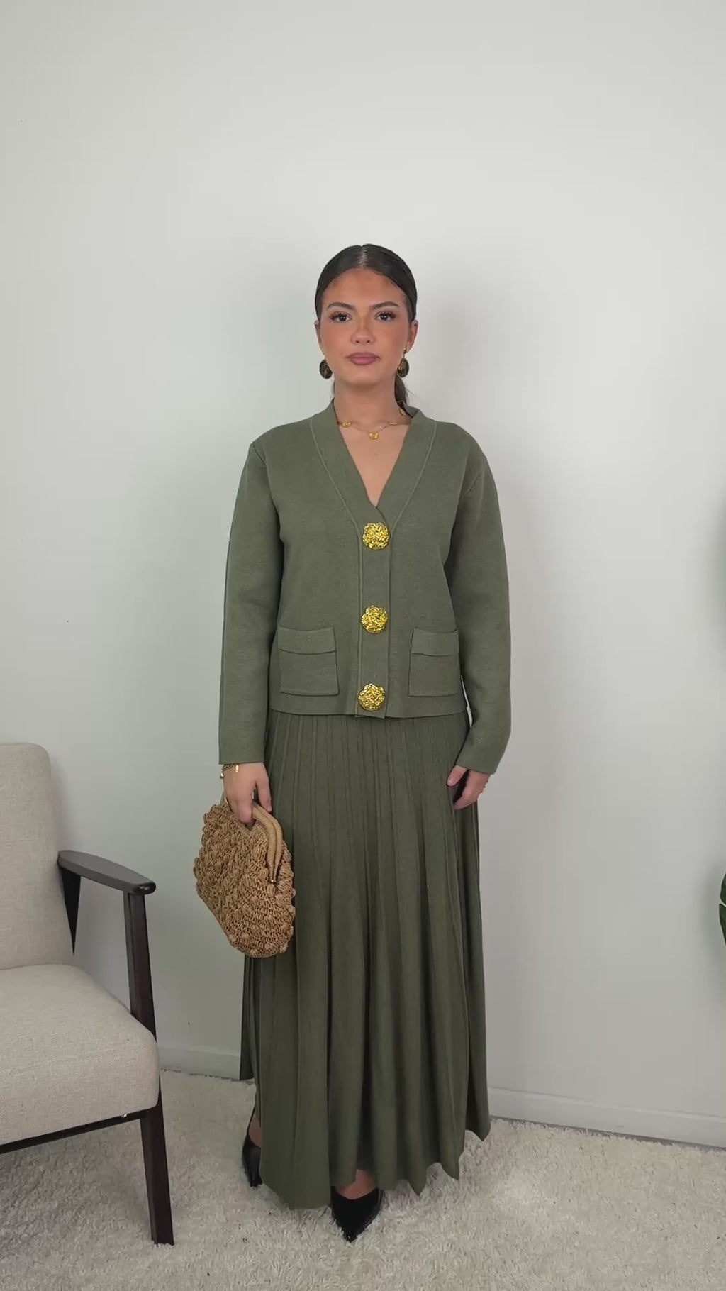 Ensemble Samira – Maille plissée