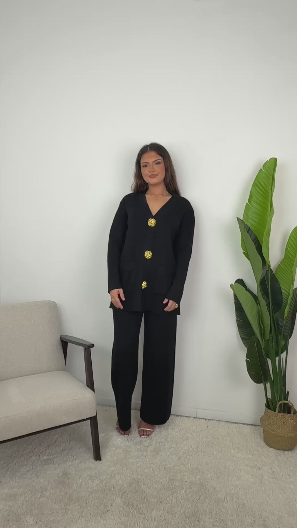 Ensemble Élora – Maille à gros boutons