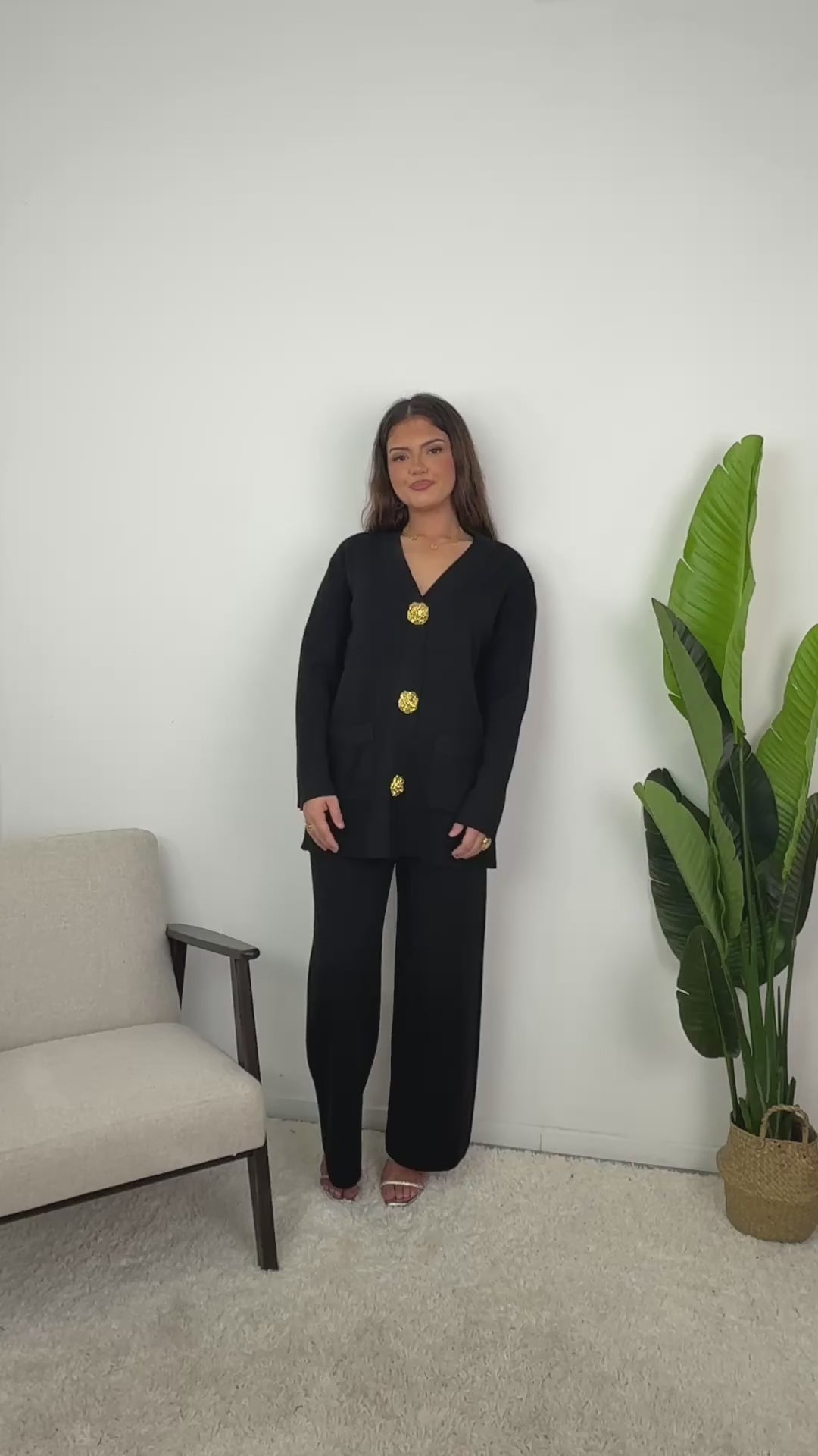 Ensemble Élora – Maille à gros boutons