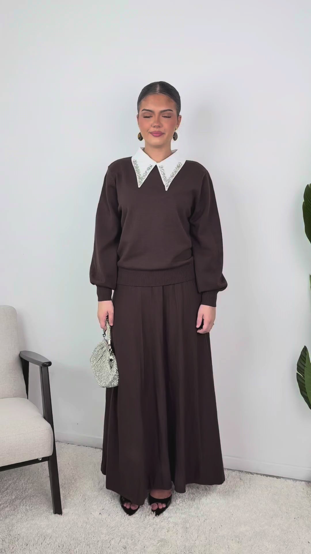 Ensemble Ena  – Maille & jupe évasée