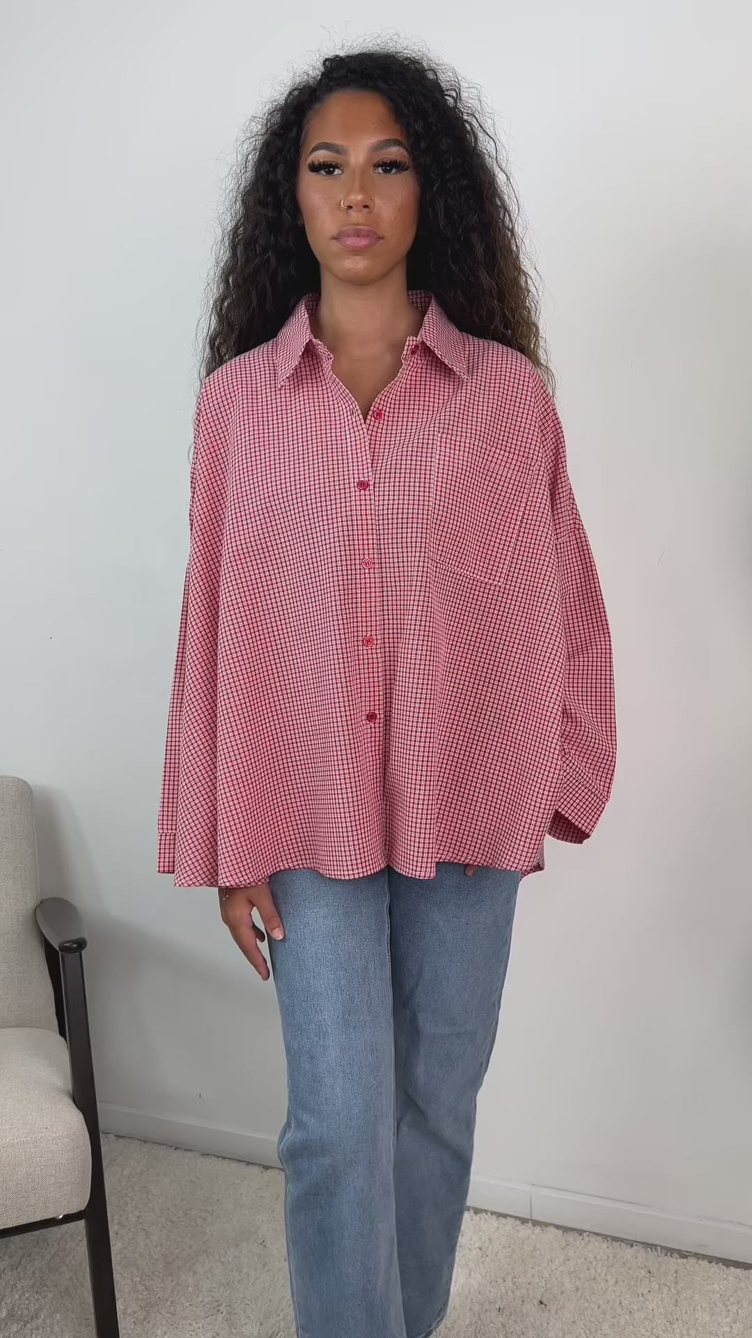 Chemise Vichy à carreaux Elise
